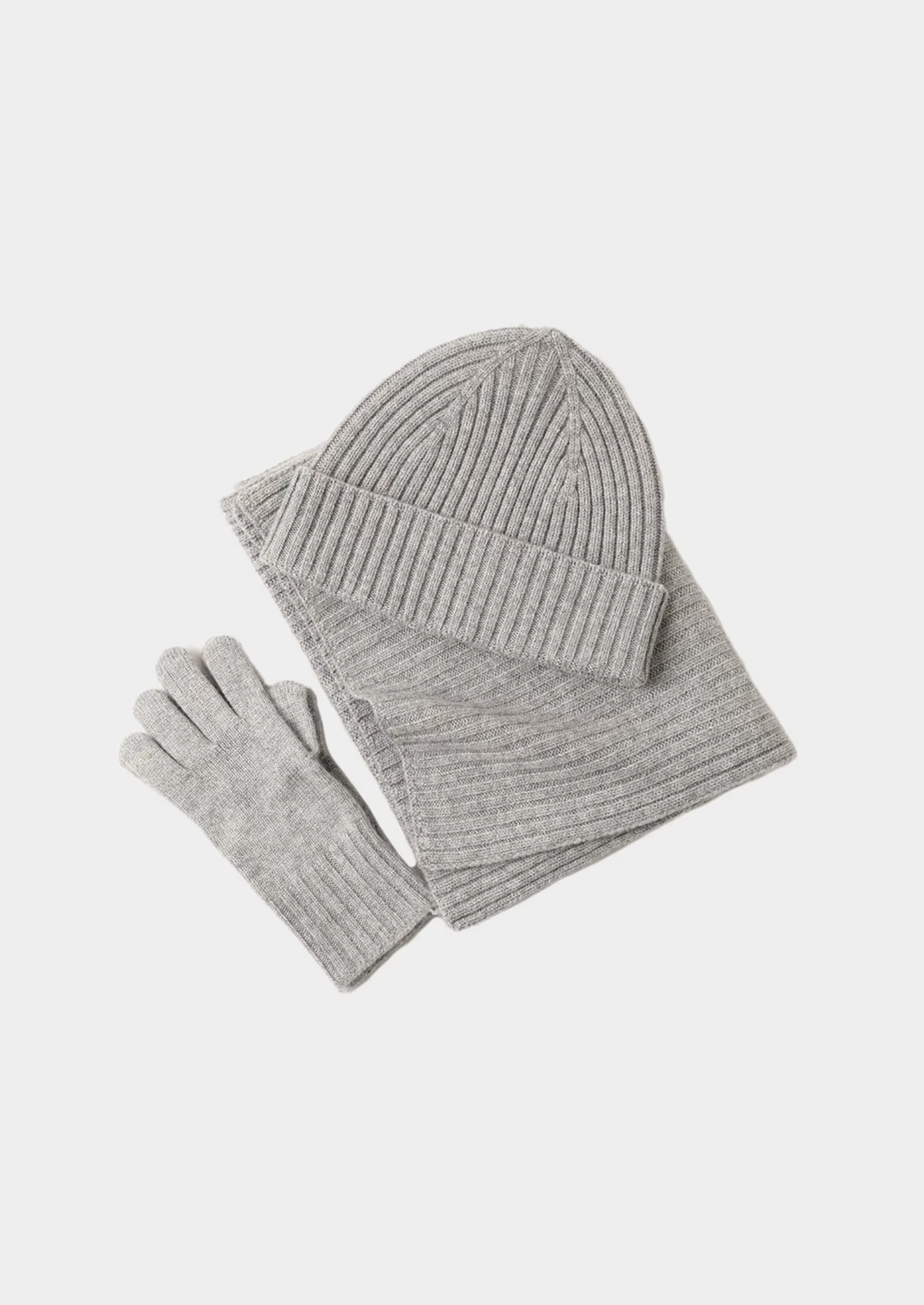 PURE EXTRA-FINE MERINO WOOL WINTERTIME ESSENTIALS - LIGHT GRAY CLOUDWOOL®