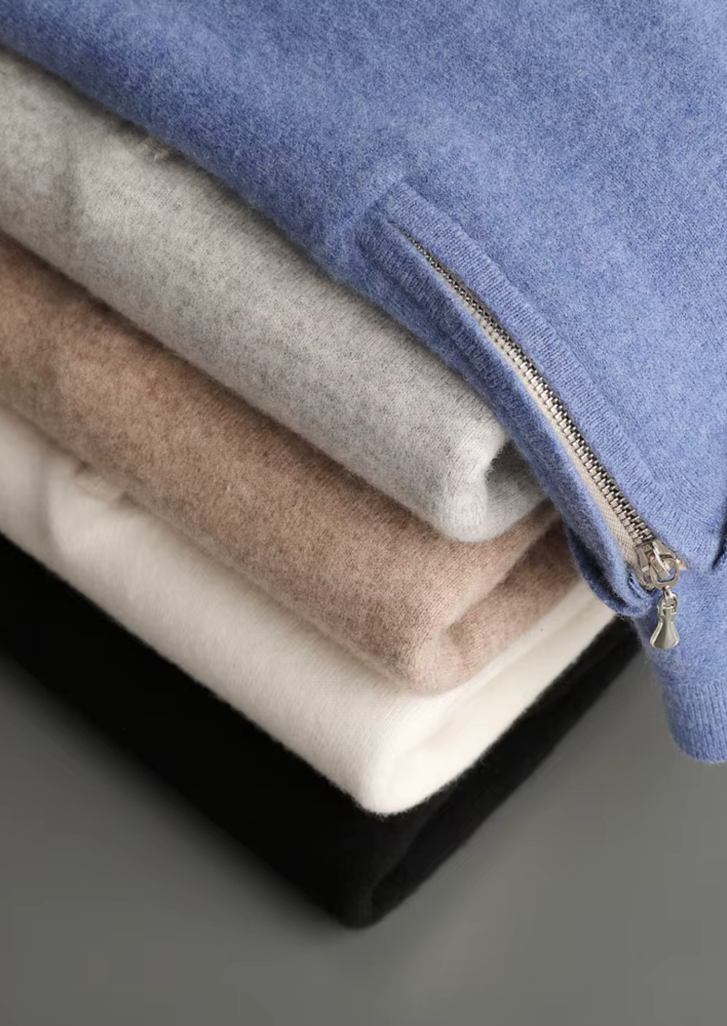 PURE EXTRA-FINE MERINO WOOL HALF ZIP POLO CLOUDWOOL®