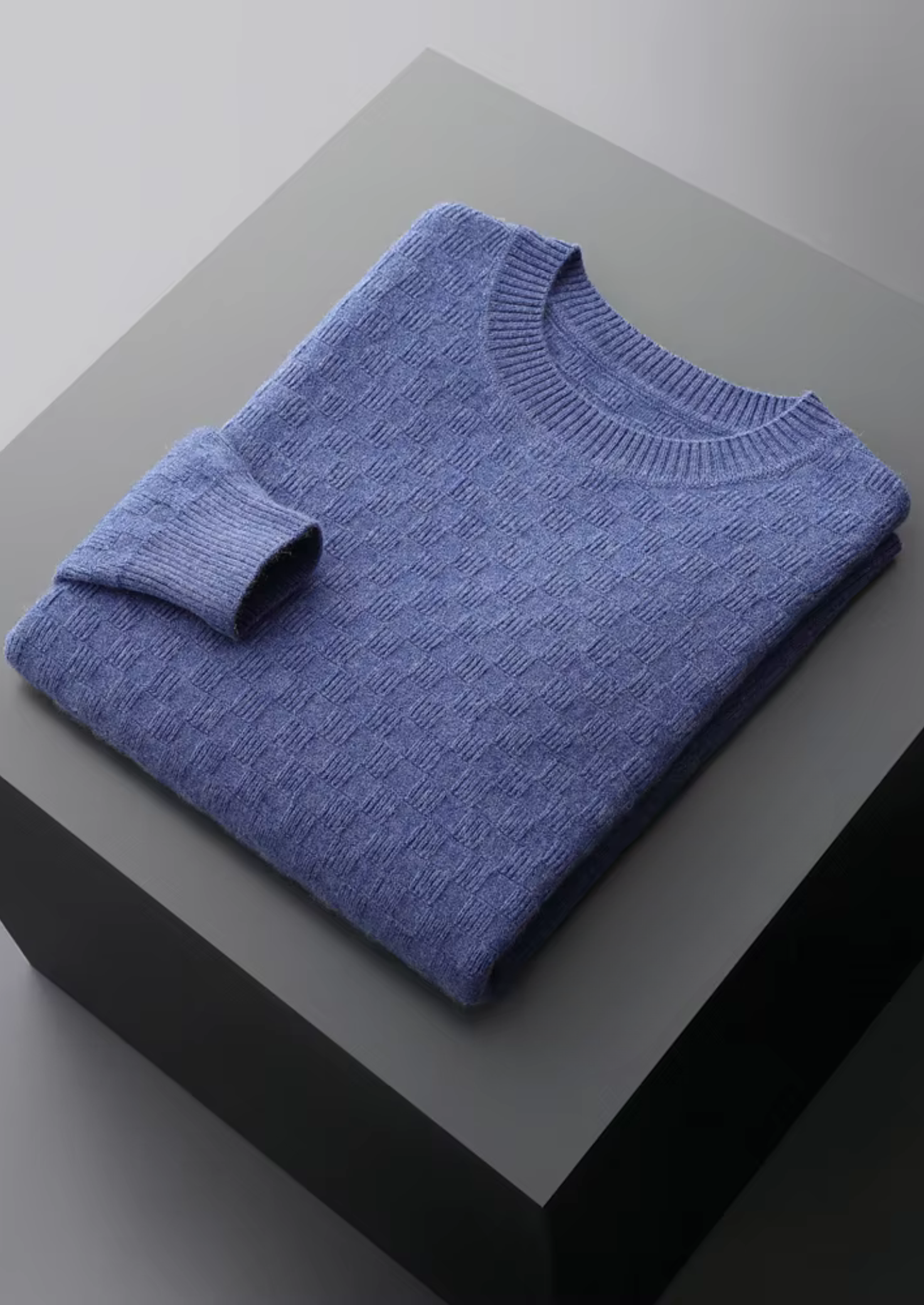 PREMIUM CASHMERE TEXTURED CREWNECK CLOUDWOOL®