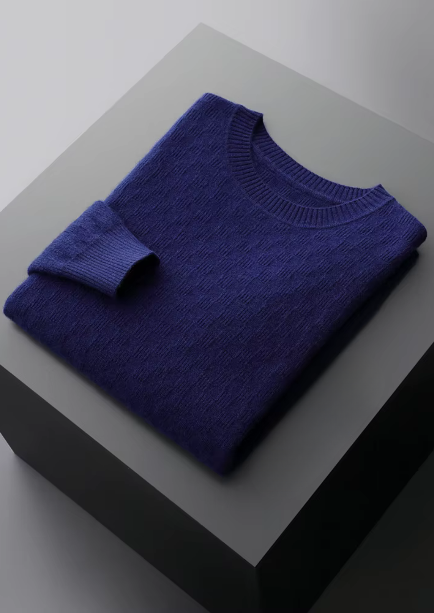 PREMIUM CASHMERE TEXTURED CREWNECK CLOUDWOOL®
