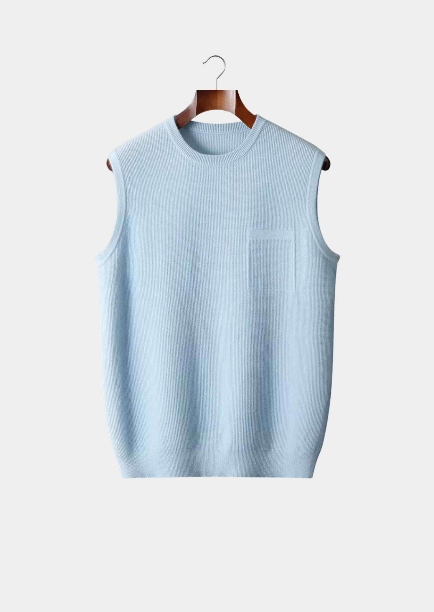 PURE EXTRA-FINE MERINO WOOL CREWNECK VEST CLOUDWOOL®