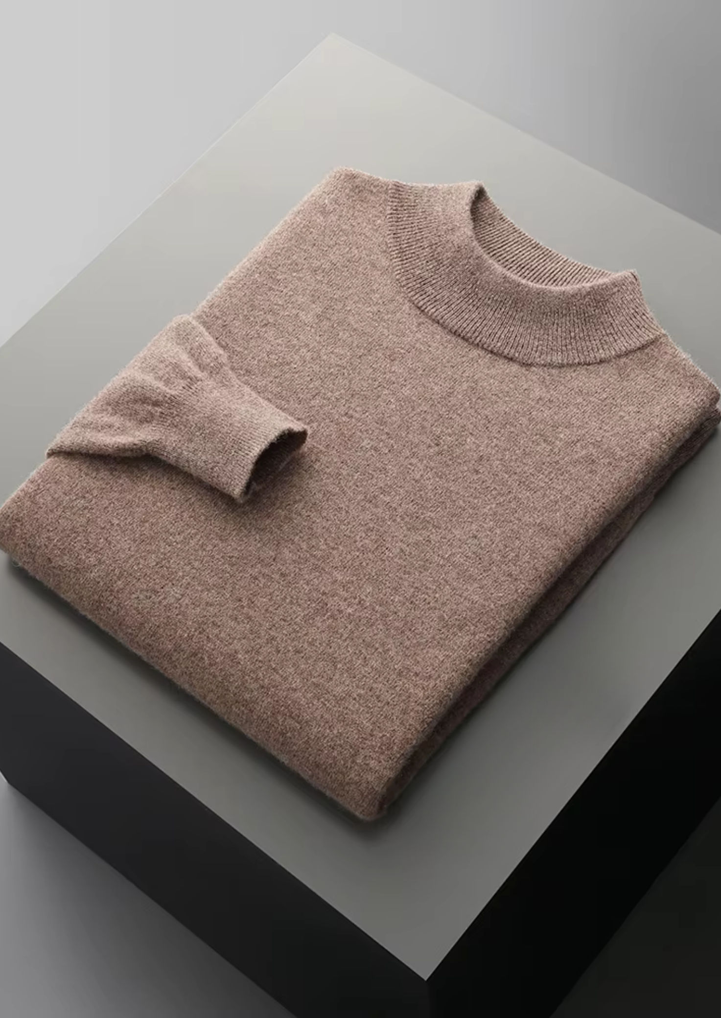PURE EXTRA-FINE MERINO WOOL CLASSIC MOCKNECK CLOUDWOOL®