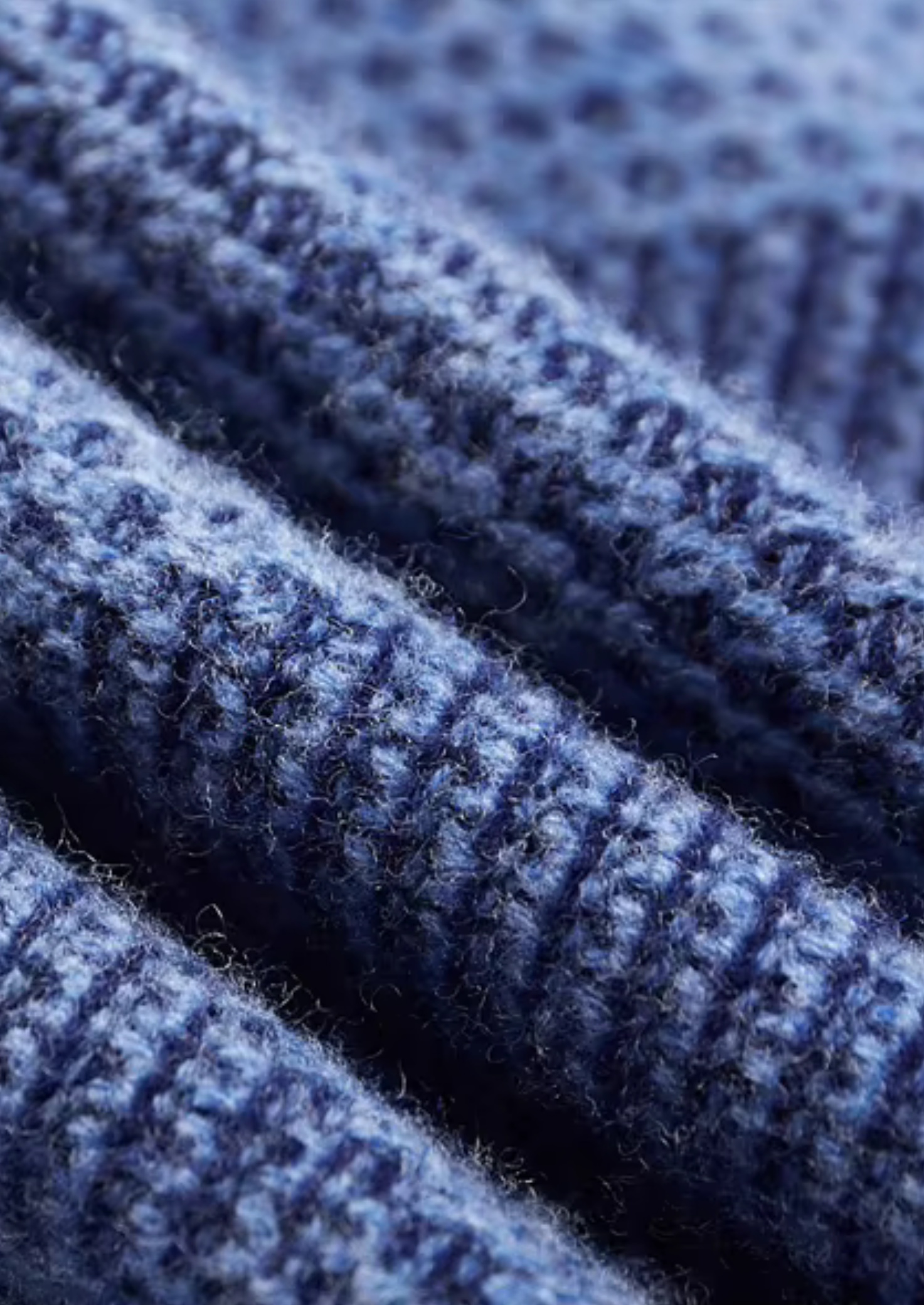 PURE EXTRA-FINE MERINO WOOL TWO TONE PATTERNED MOCKNECK CLOUDWOOL®