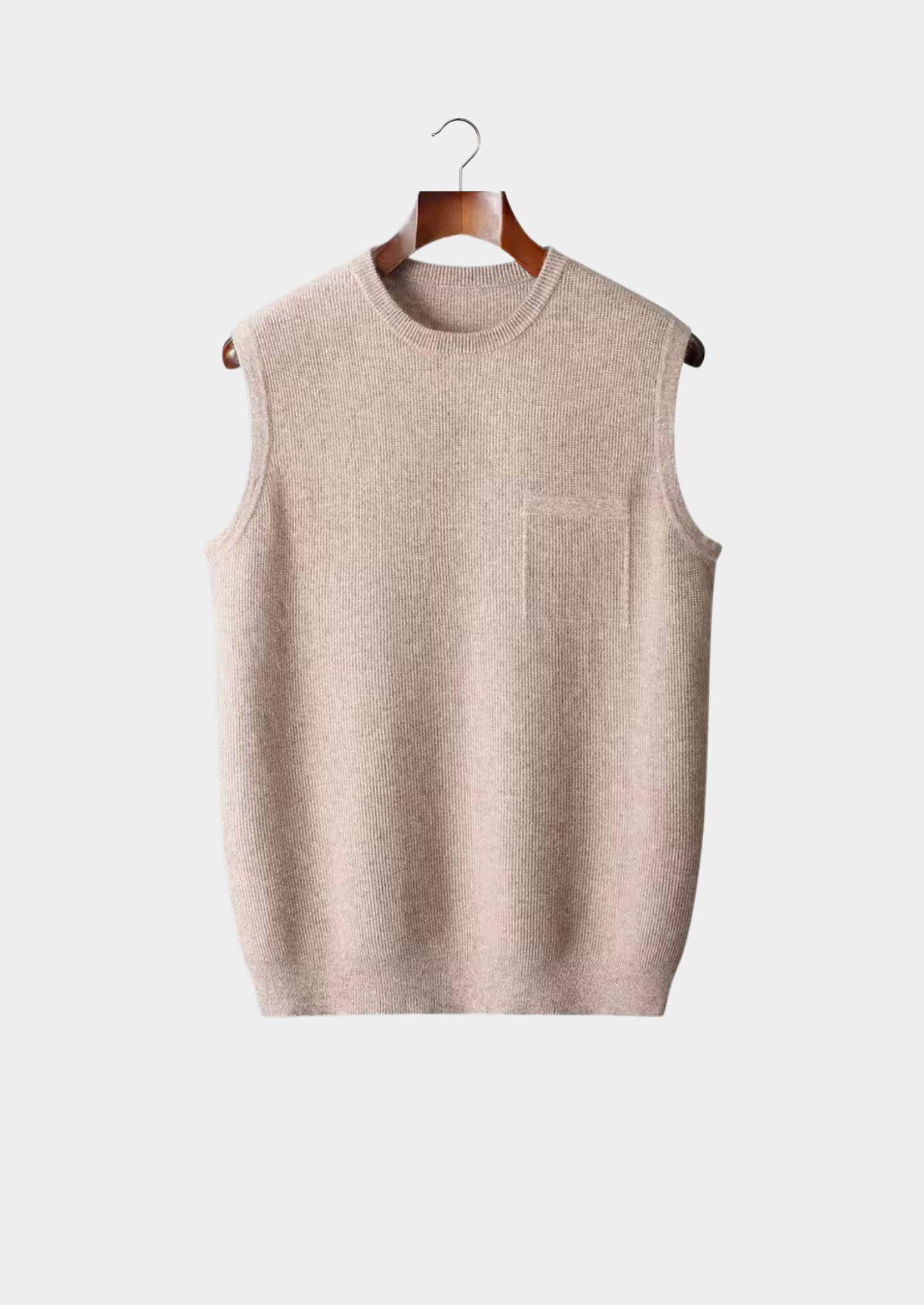 PURE EXTRA-FINE MERINO WOOL CREWNECK VEST CLOUDWOOL®