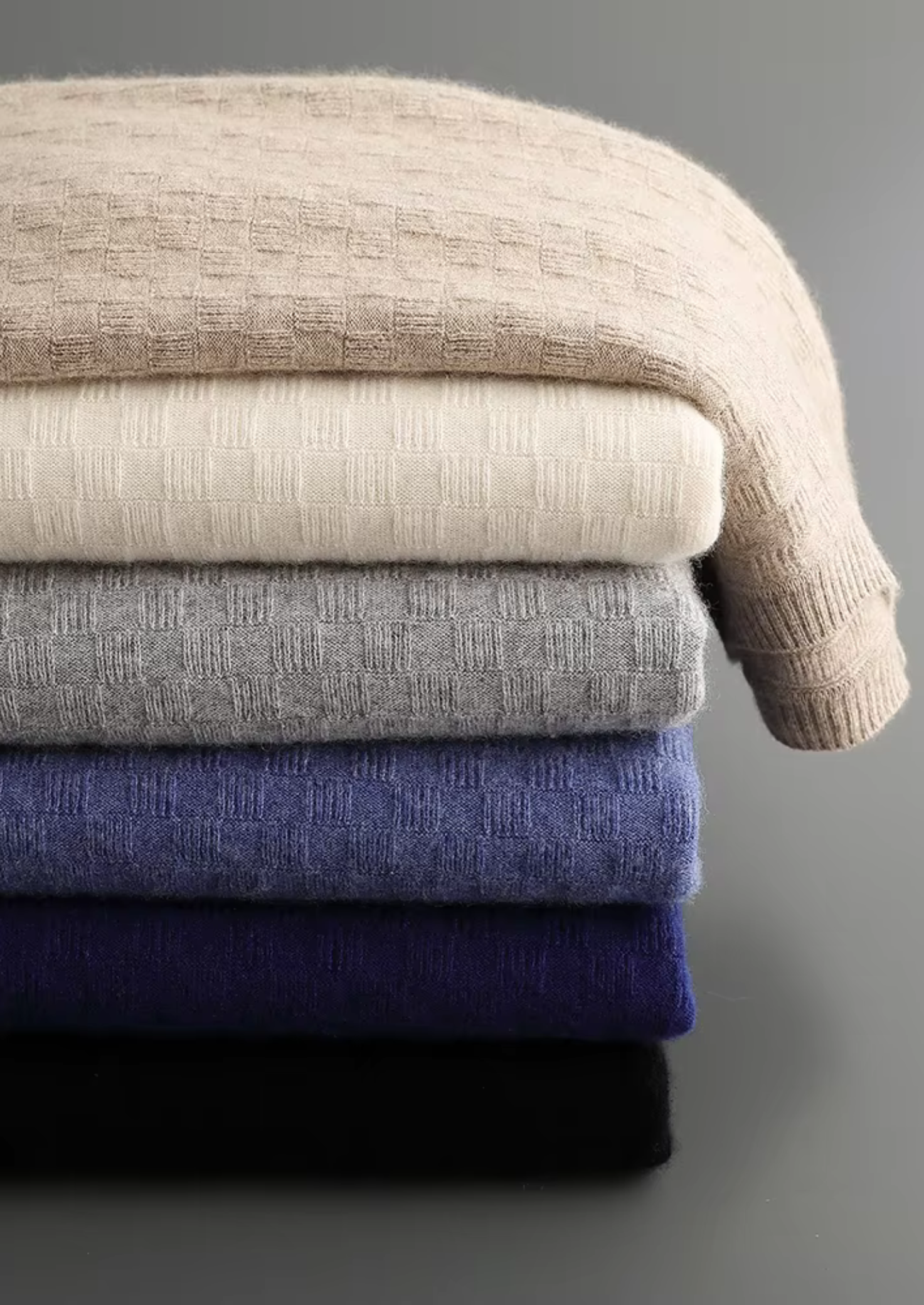 PREMIUM CASHMERE TEXTURED CREWNECK CLOUDWOOL®