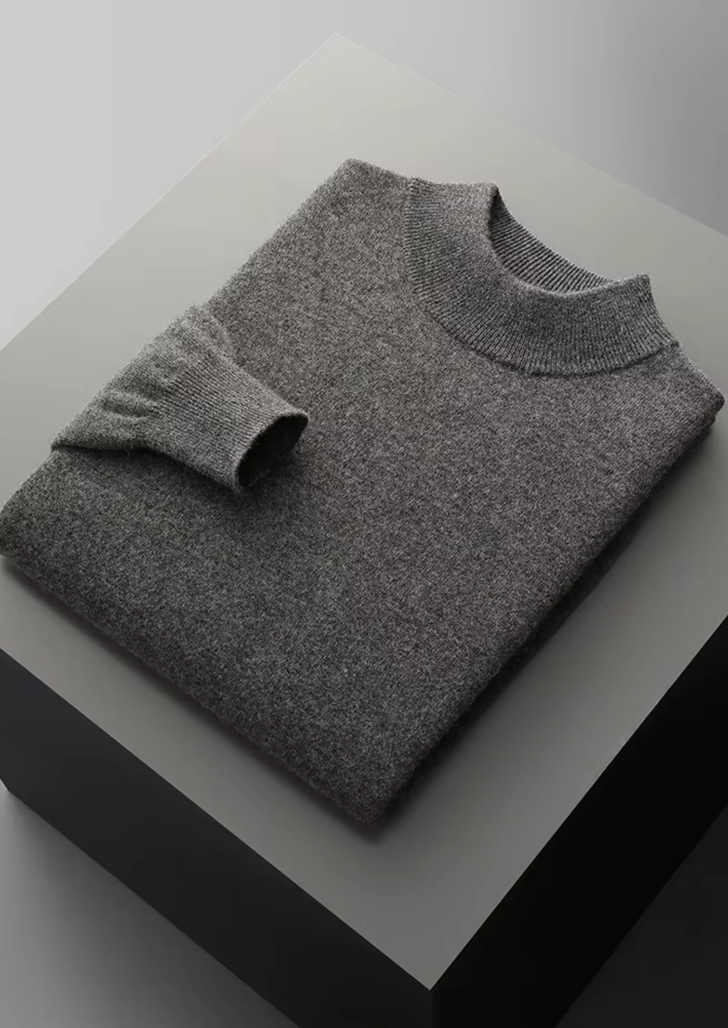 PURE EXTRA-FINE MERINO WOOL CLASSIC MOCKNECK CLOUDWOOL®