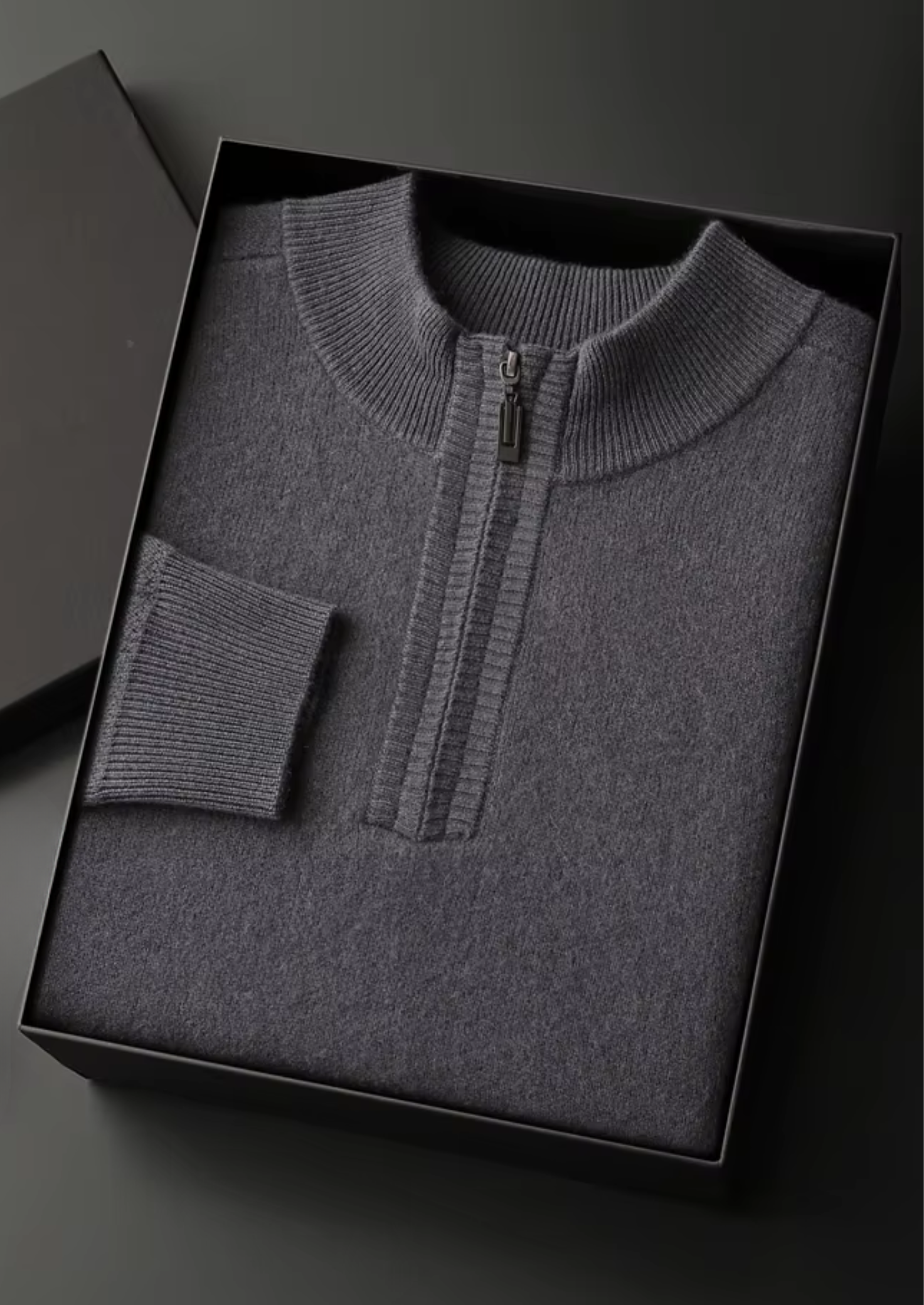 PREMIUM CASHMERE ESSENTIAL HALF-ZIP SWEATER EXCLUSIVE RELEASE
