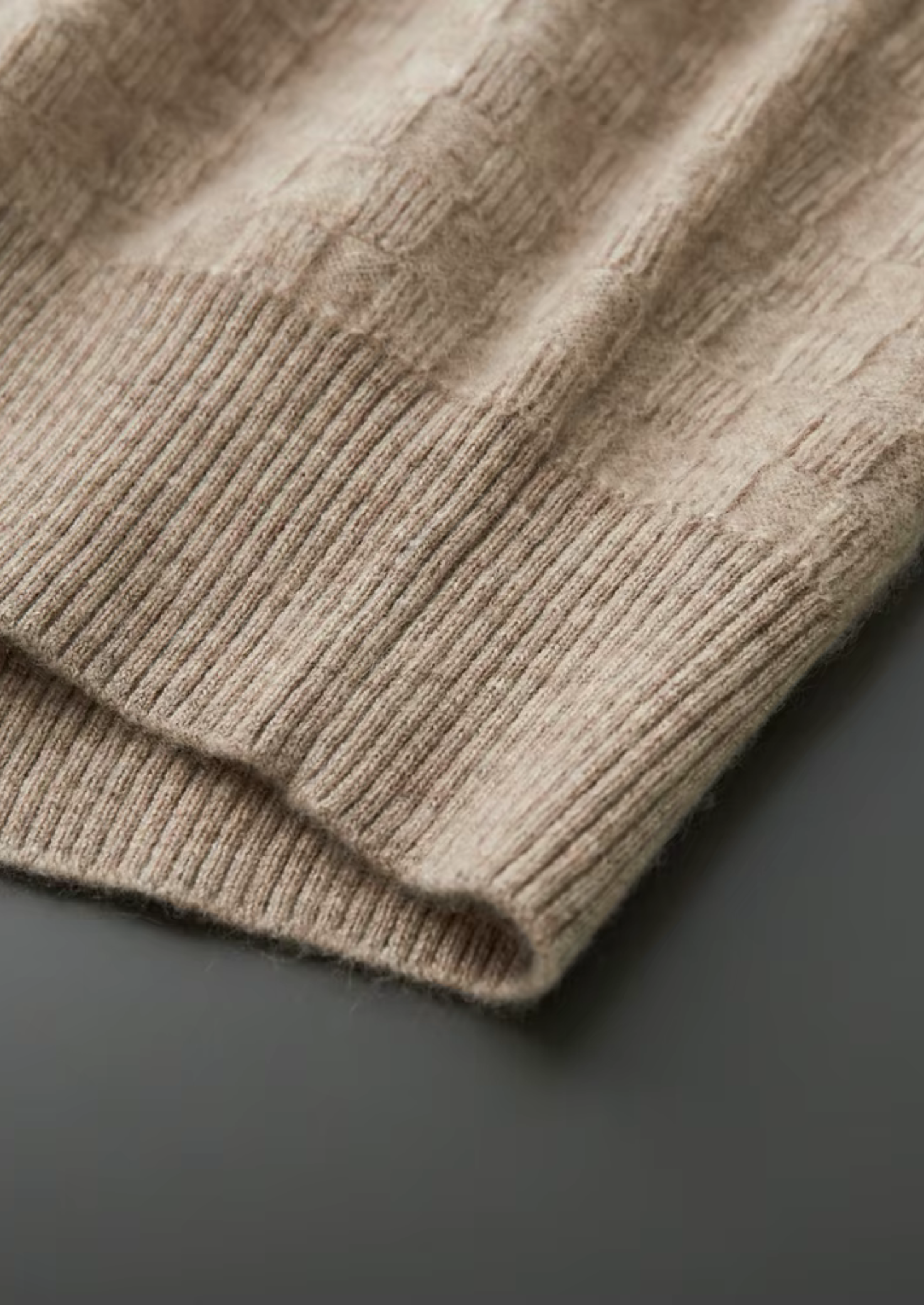 PREMIUM CASHMERE TEXTURED CREWNECK CLOUDWOOL®