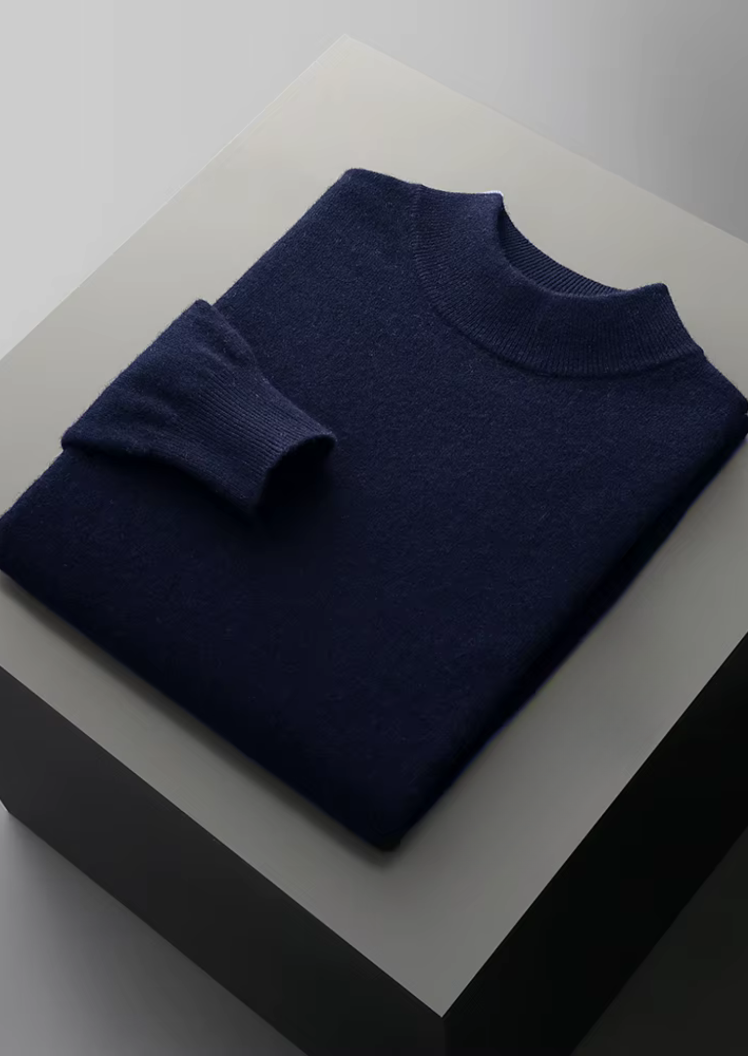 PURE EXTRA-FINE MERINO WOOL CLASSIC MOCKNECK CLOUDWOOL®