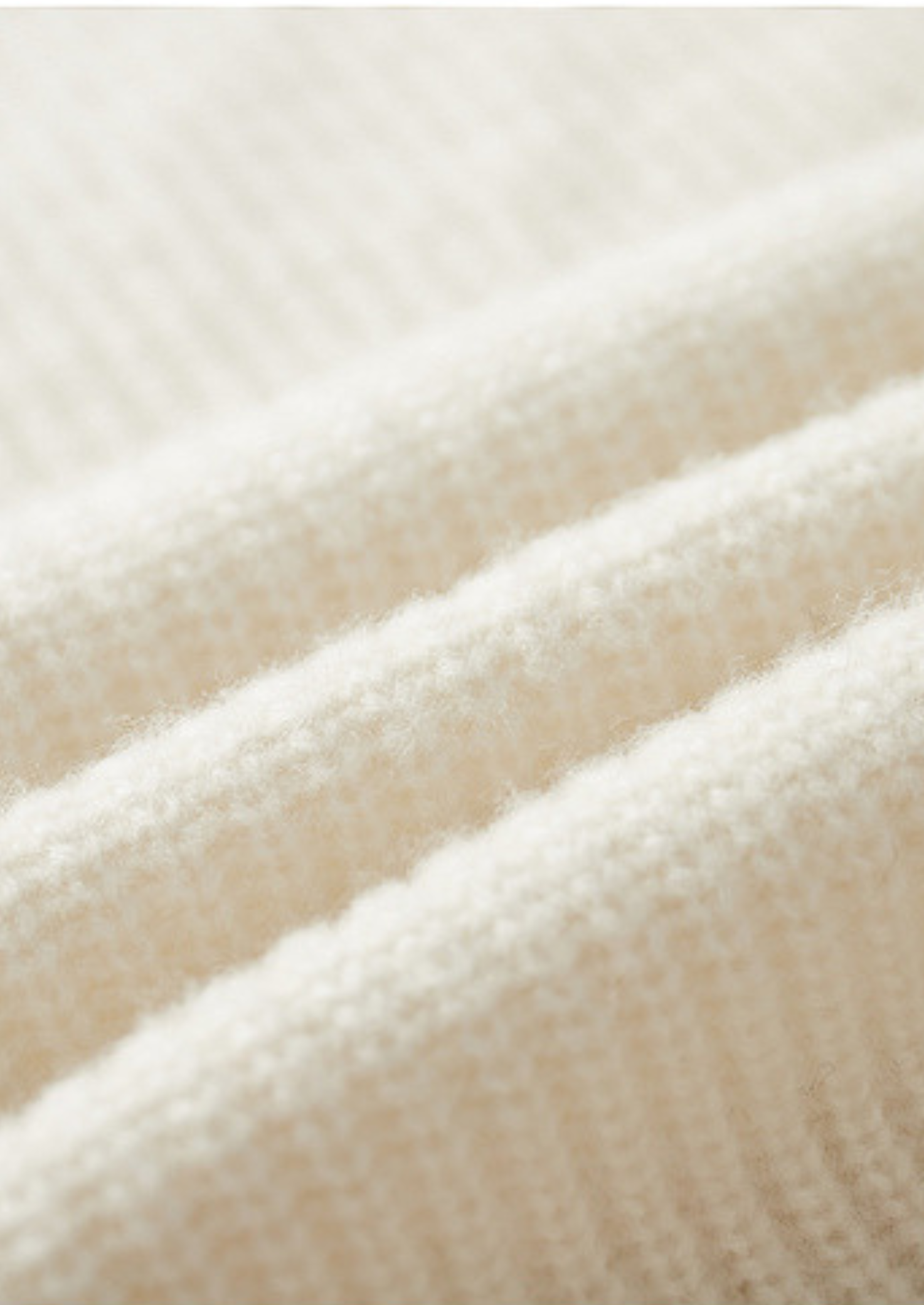 PURE EXTRA-FINE MERINO WOOL RIBBED RAGLAN CREWNECK CLOUDWOOL®