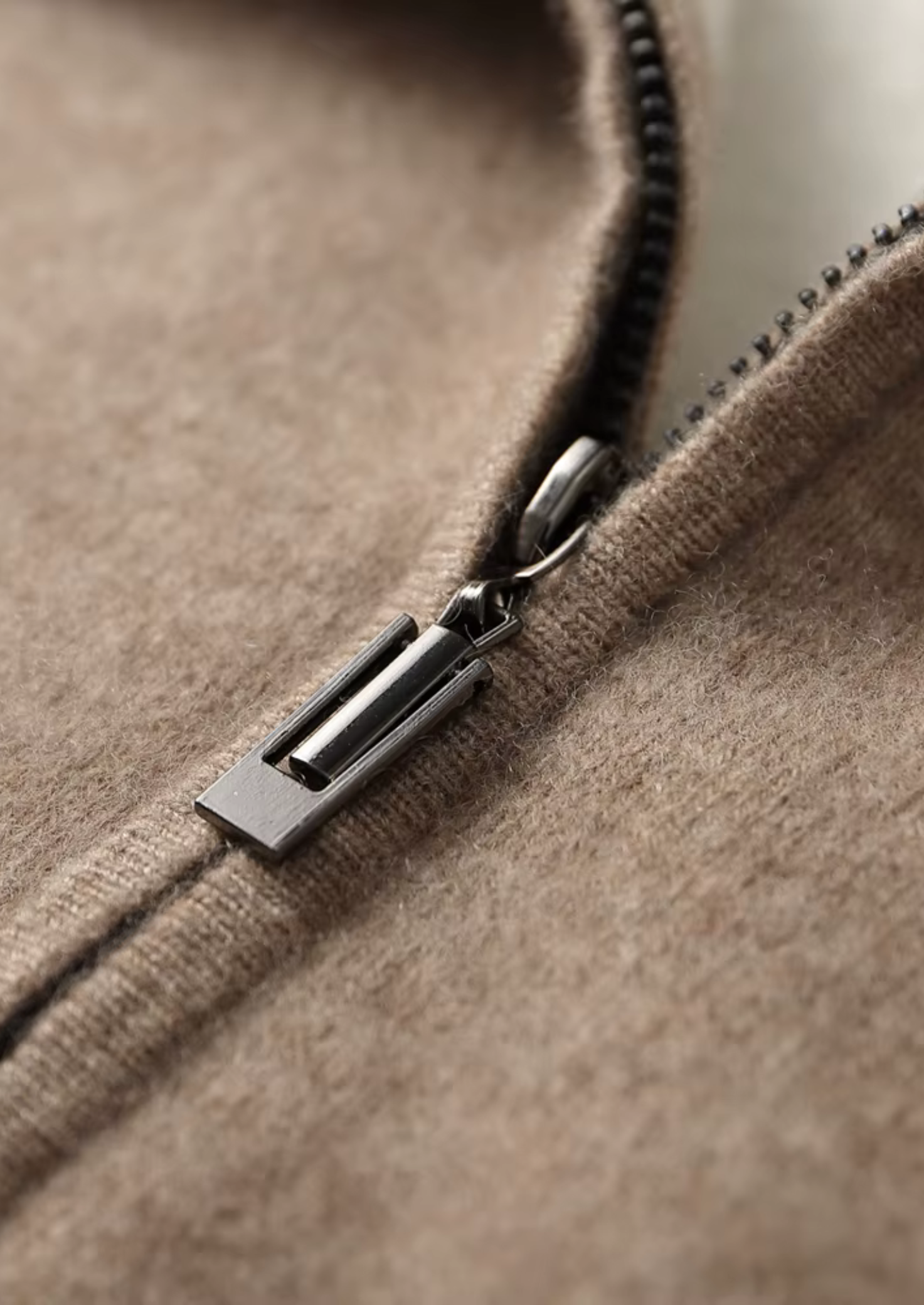 PREMIUM CASHMERE TWO TONE ZIPPER HOODIE EXCLUSIVE RELEASE
