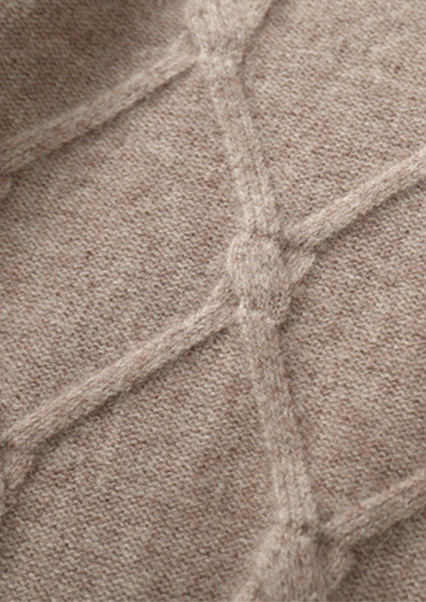PURE EXTRA-FINE MERINO WOOL CABLE CREWNECK CLOUDWOOL®