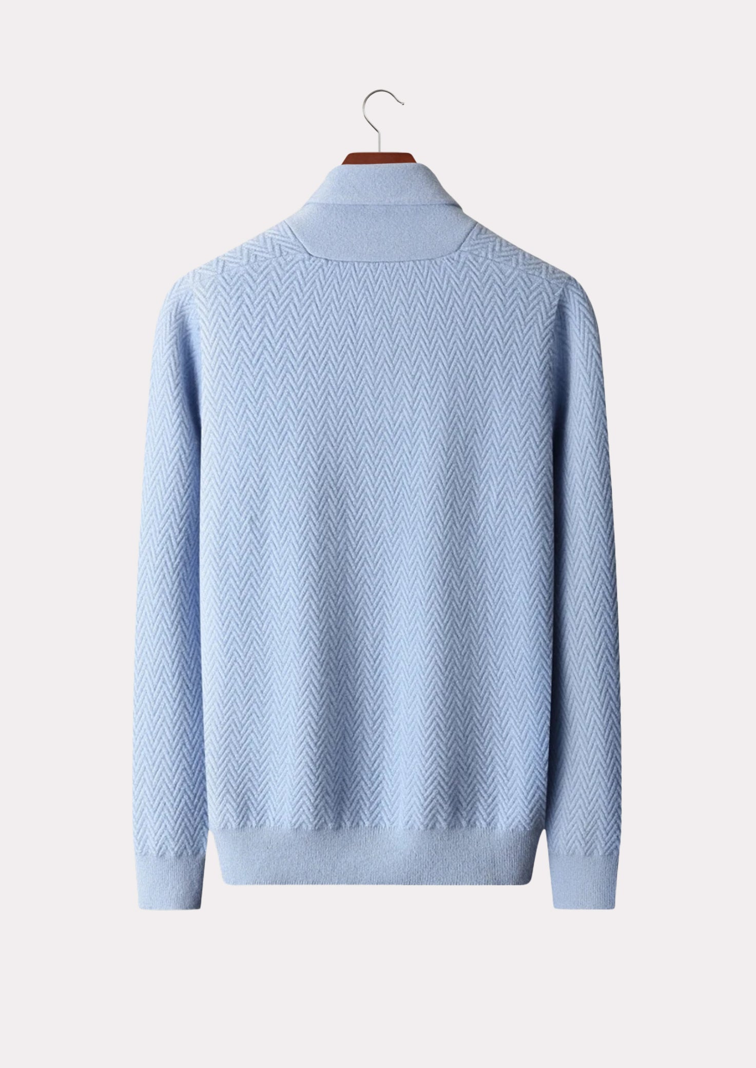 CASHMERE CHEVRON SWEATER PURE CASHMERE