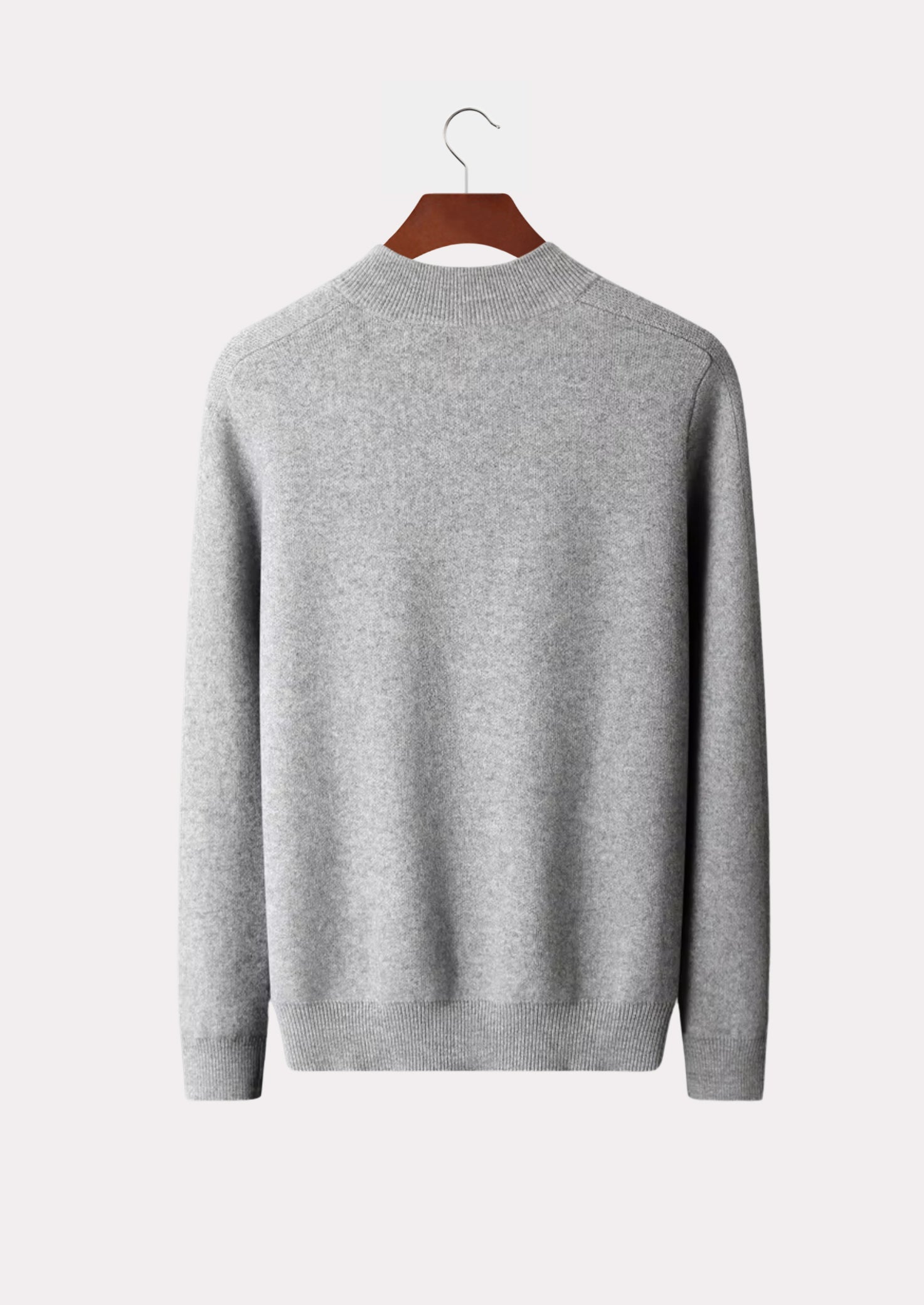 CASHMERE HALF ZIP SWEATER PURE CASHMERE
