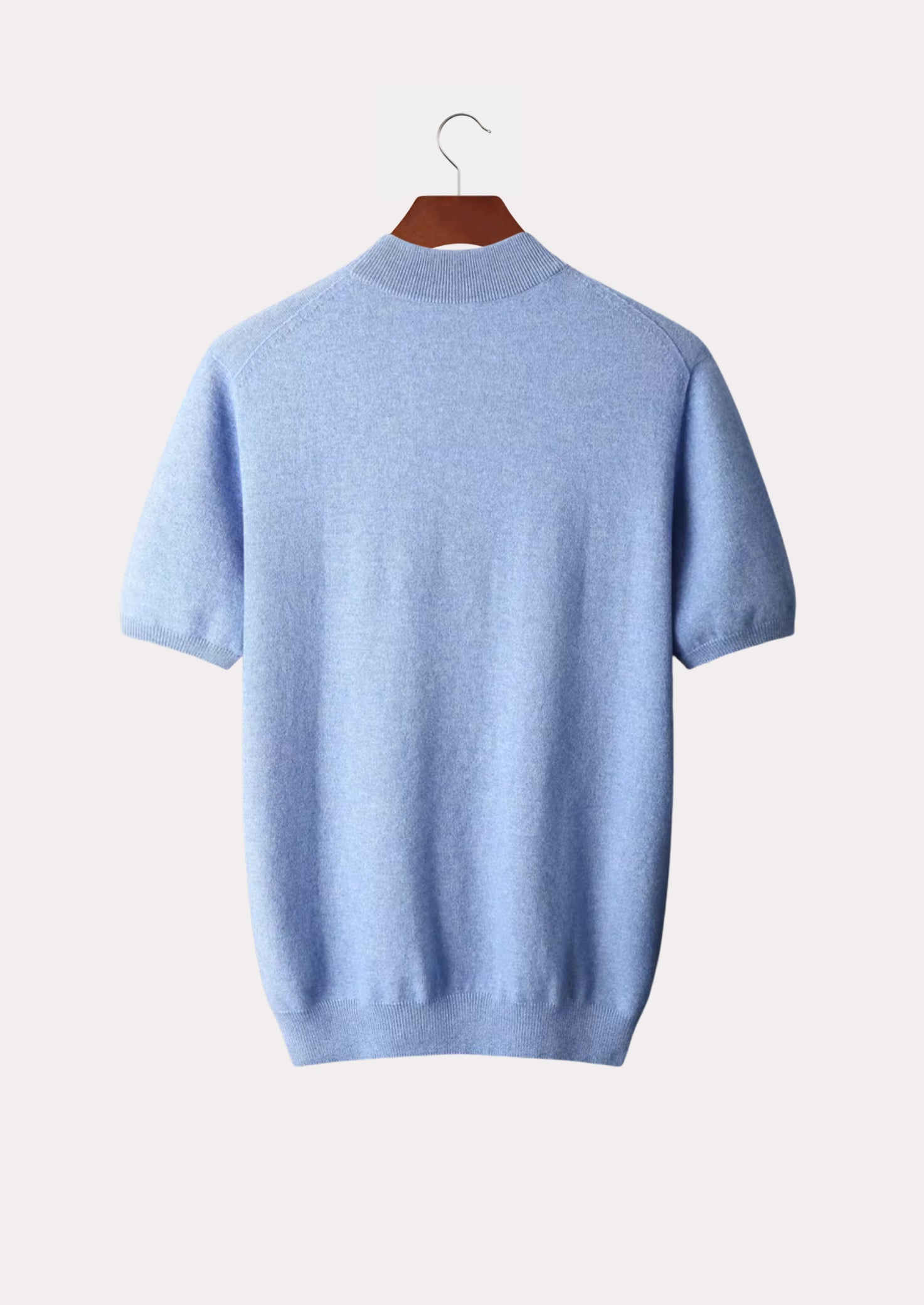 CASHMERE MOCKNECK T-SHIRT PURE CASHMERE
