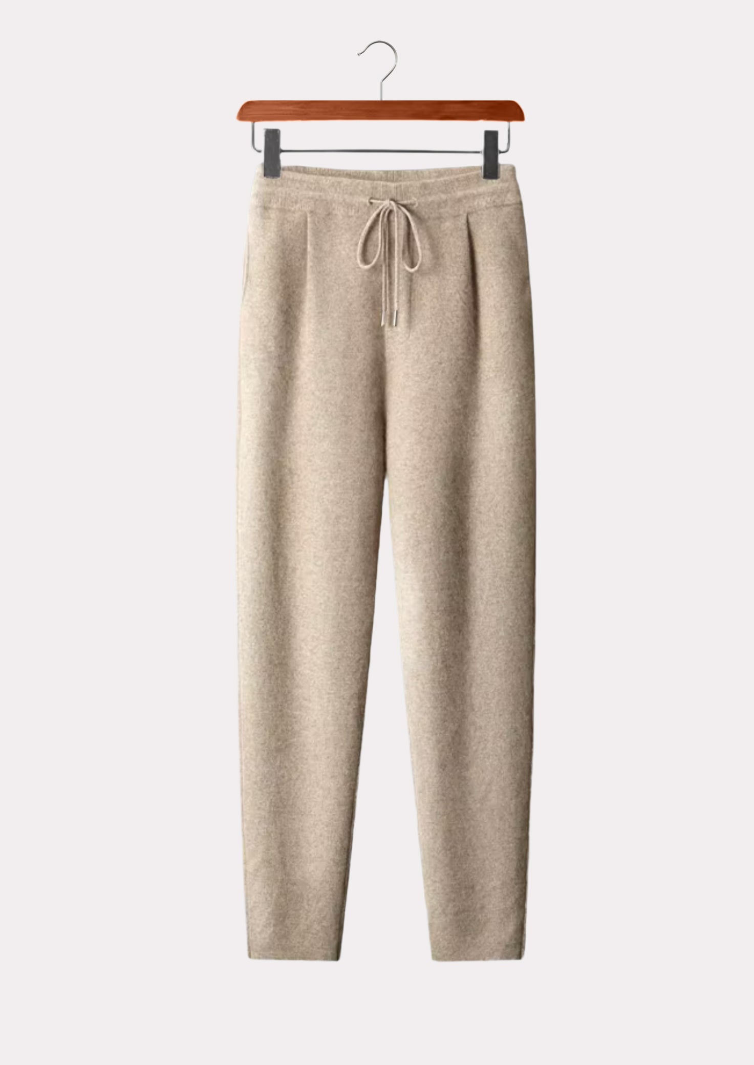 CASHMERE PLEAT TROUSERS PURE CASHMERE