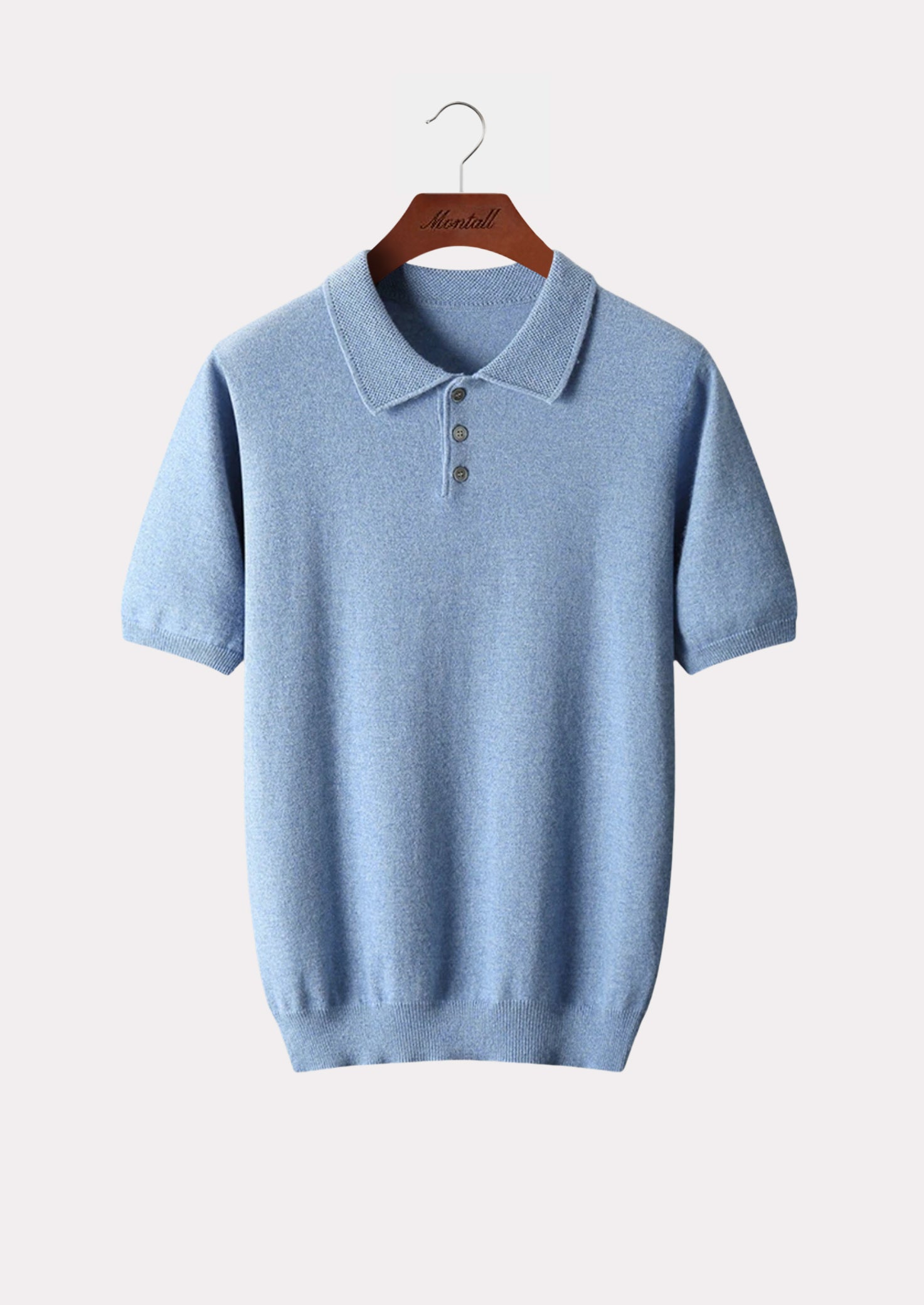 CASHMERE POLO SHIRT PURE CASHMERE