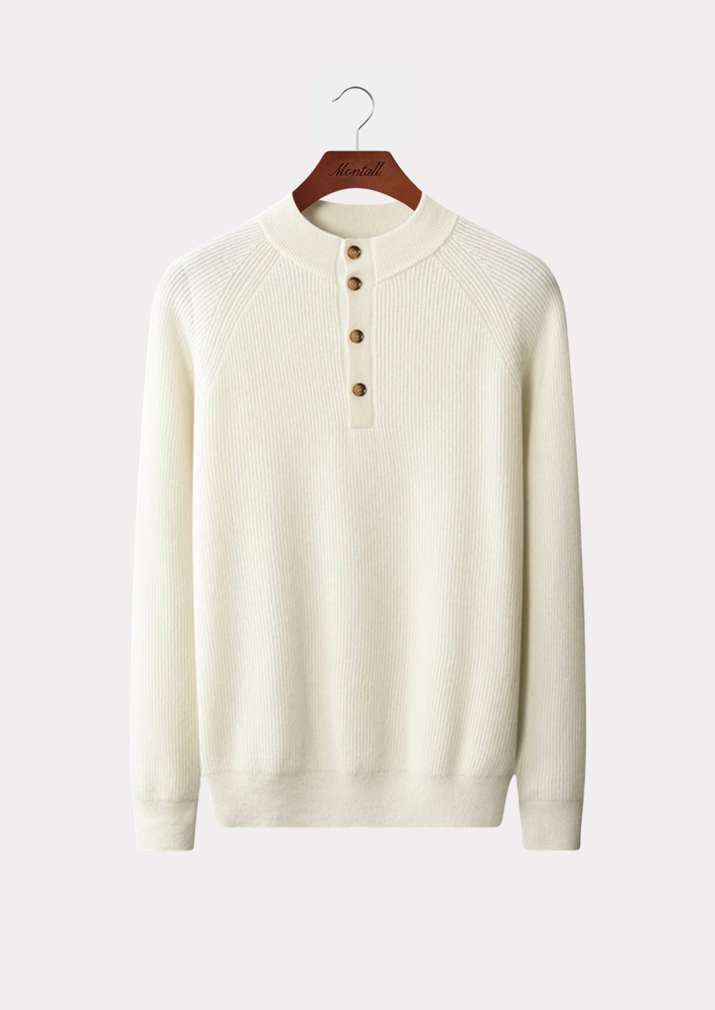 CASHMERE RIB COLLAR SWEATER PURE CASHMERE