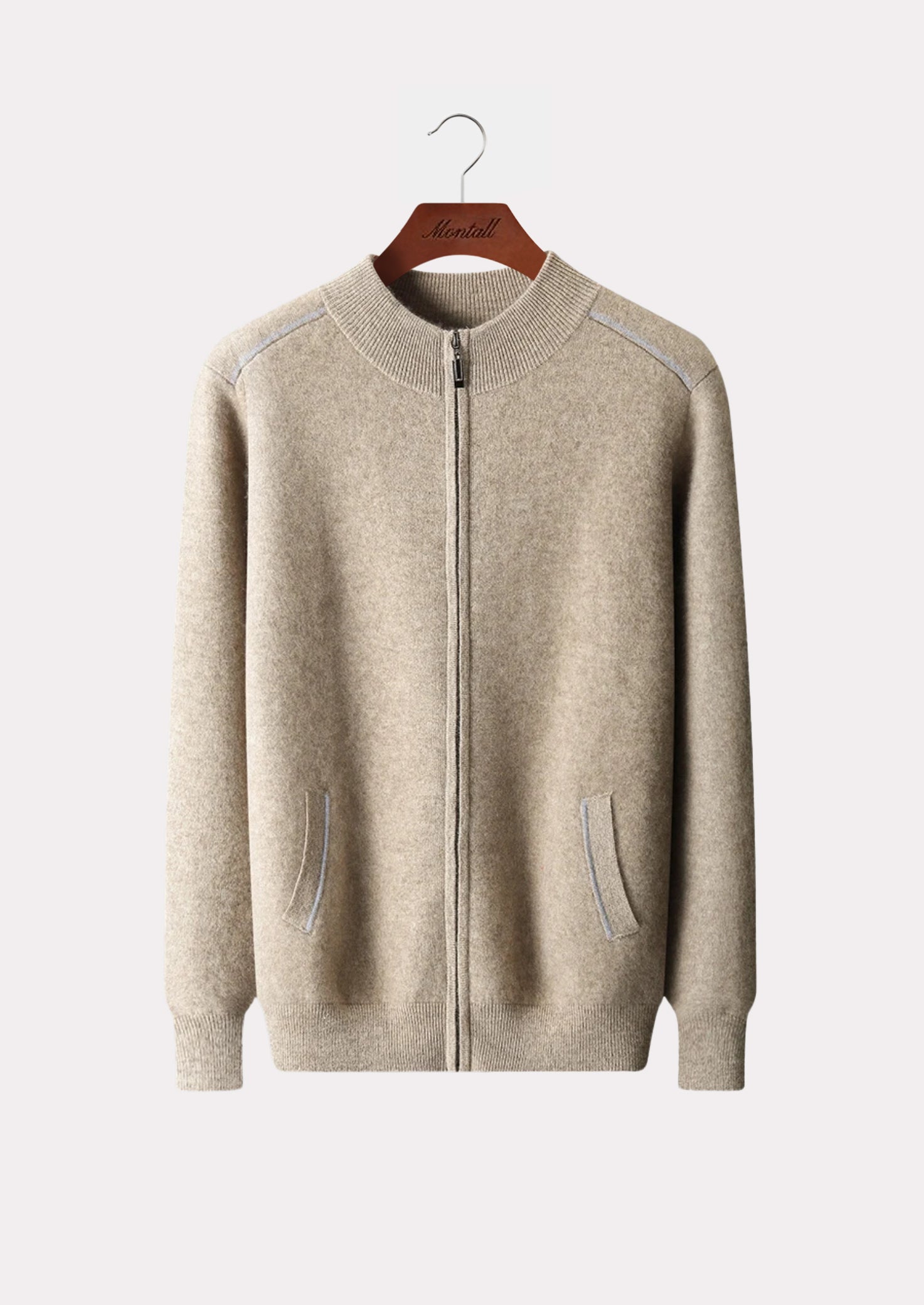 CASHMERE TWO TONE CARDIGAN PURE CASHMERE