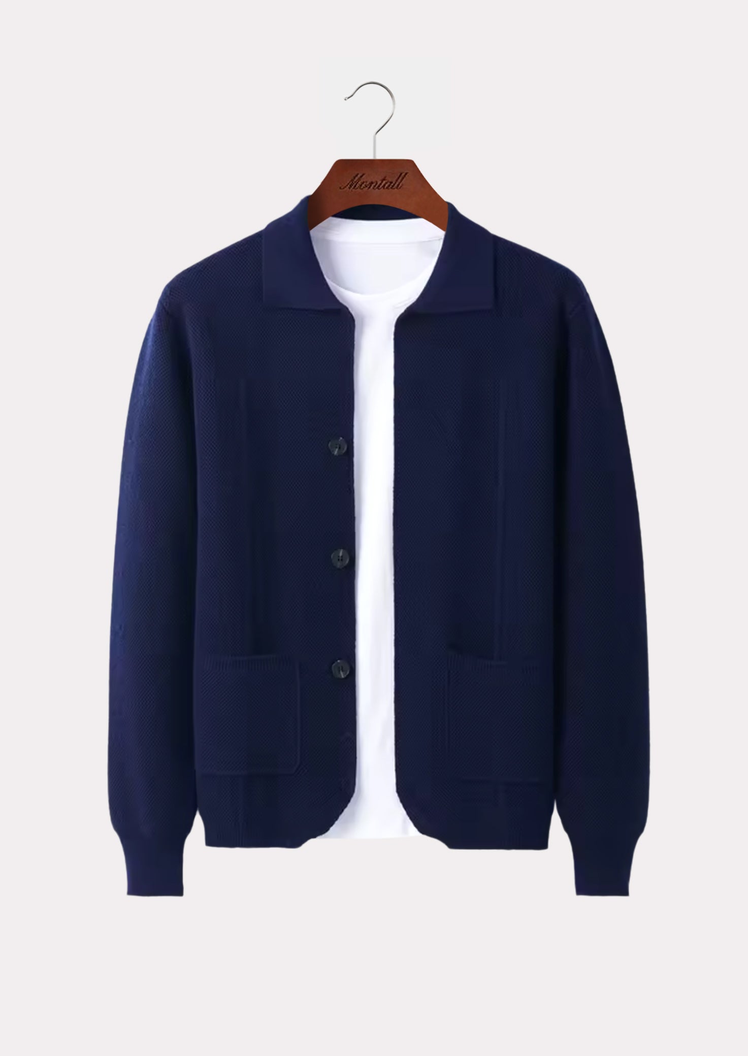 MERINO BUTTON OVERSHIRT PURE MERINO