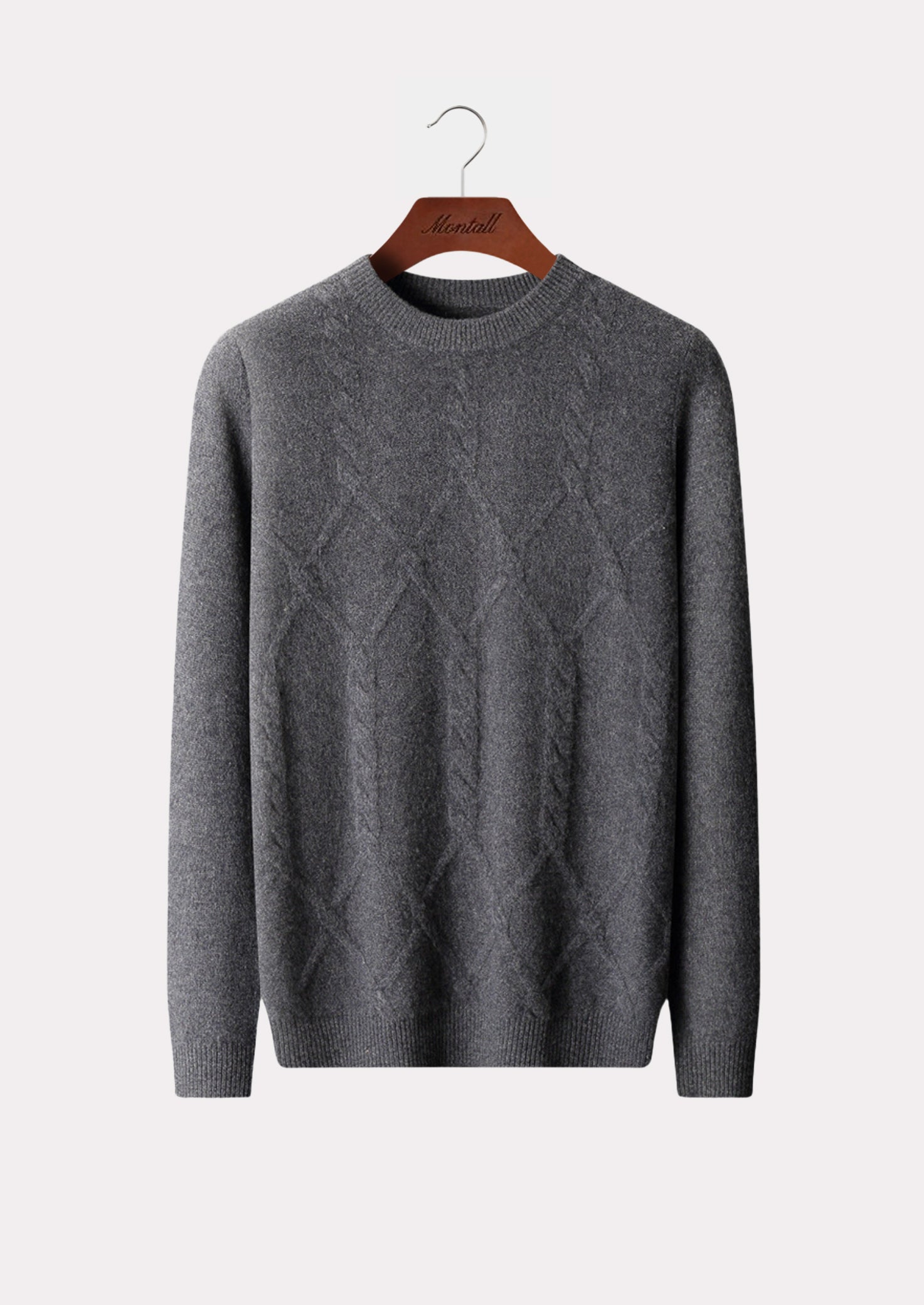 MERINO CABLE CREWNECK PURE MERINO