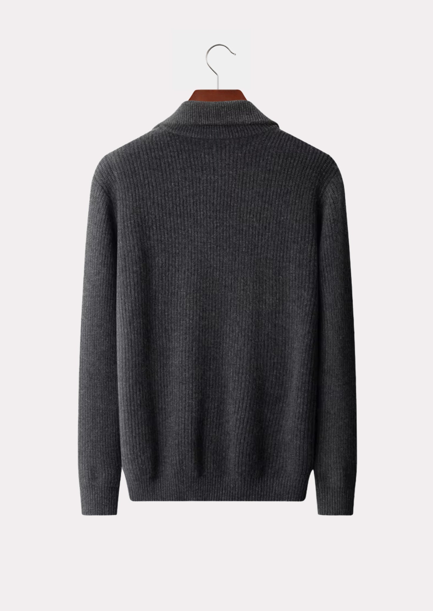 MERINO FUNNEL ZIP CARDIGAN PURE MERINO