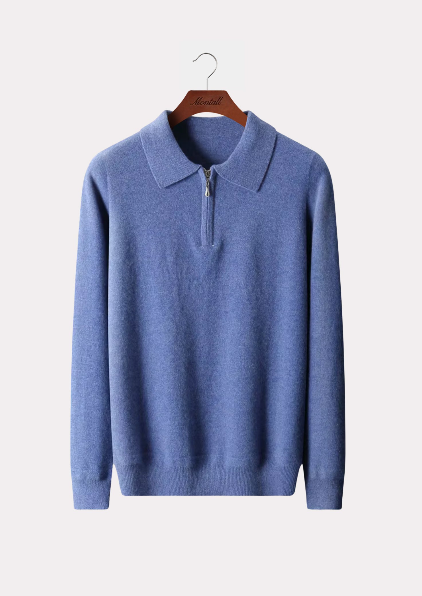 MERINO HALF ZIP POLO PURE MERINO