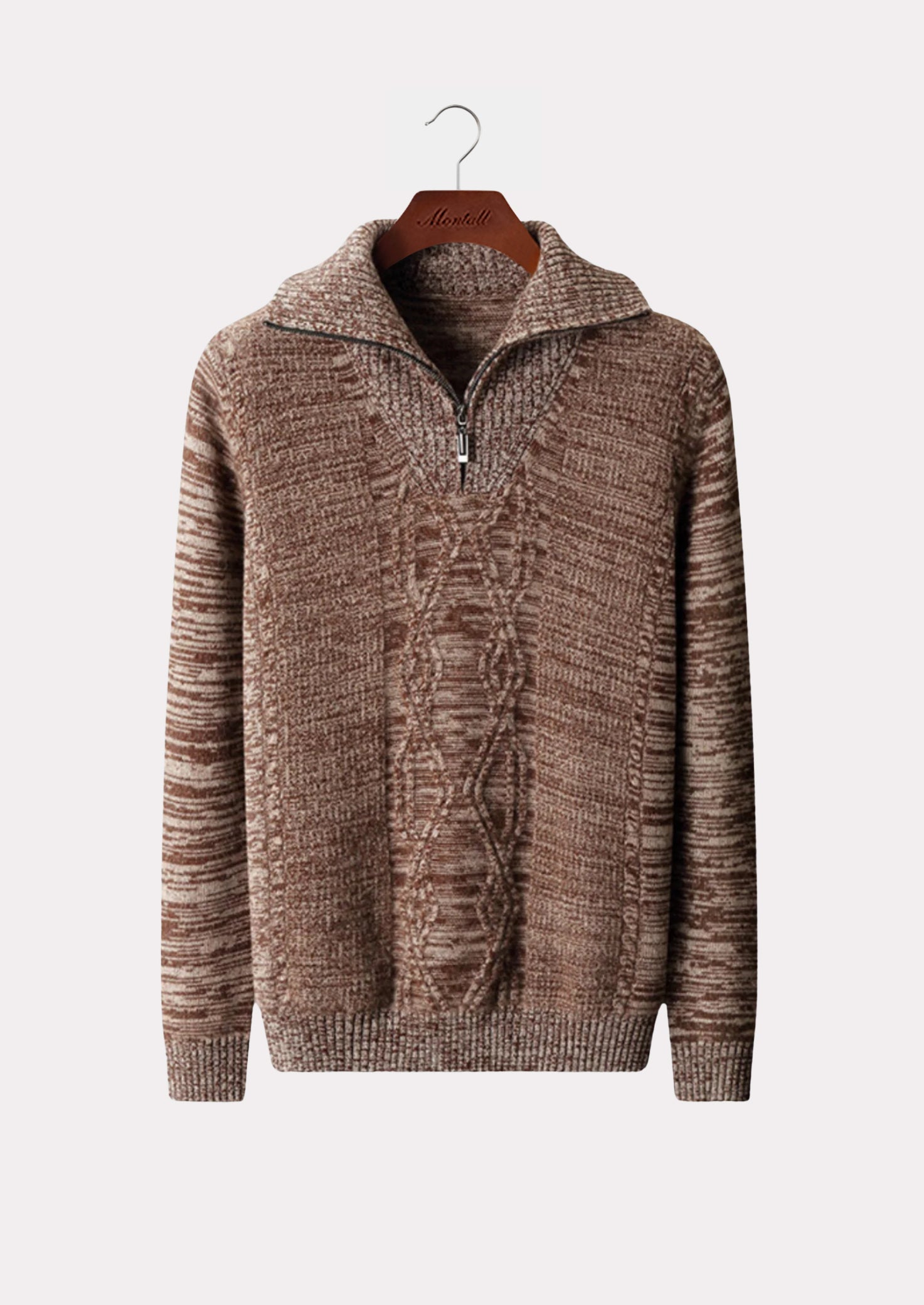 MERINO HALF ZIP SWEATER PURE MERINO
