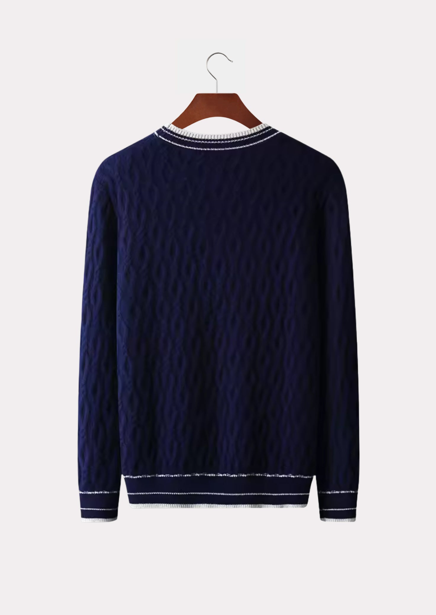 MERINO JACQUARD CREWNECK PURE MERINO