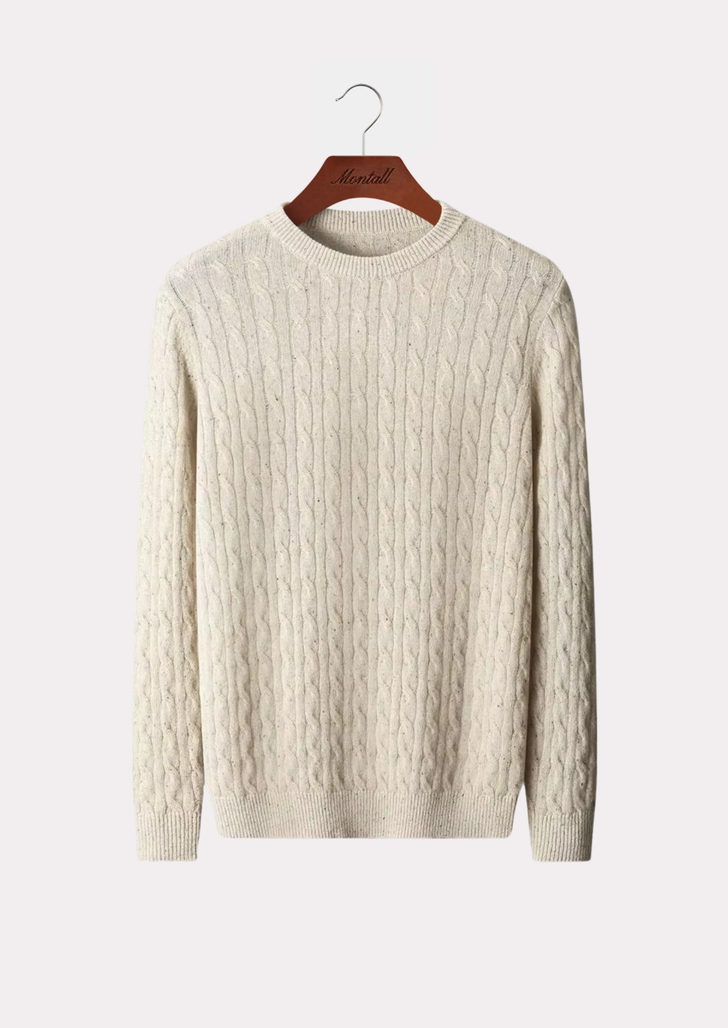 MERINO NEPPED CREWNECK PURE MERINO