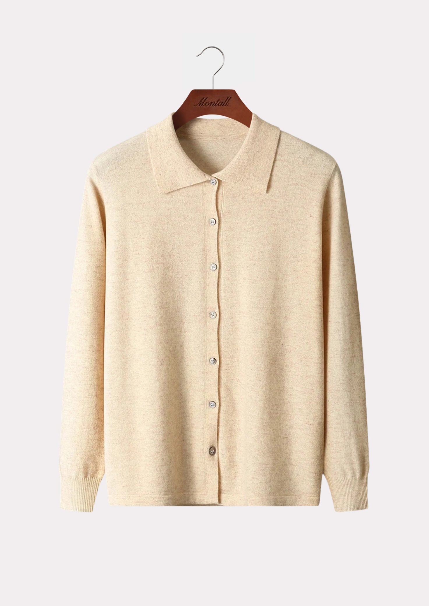 MERINO POLO CARDIGAN PURE MERINO