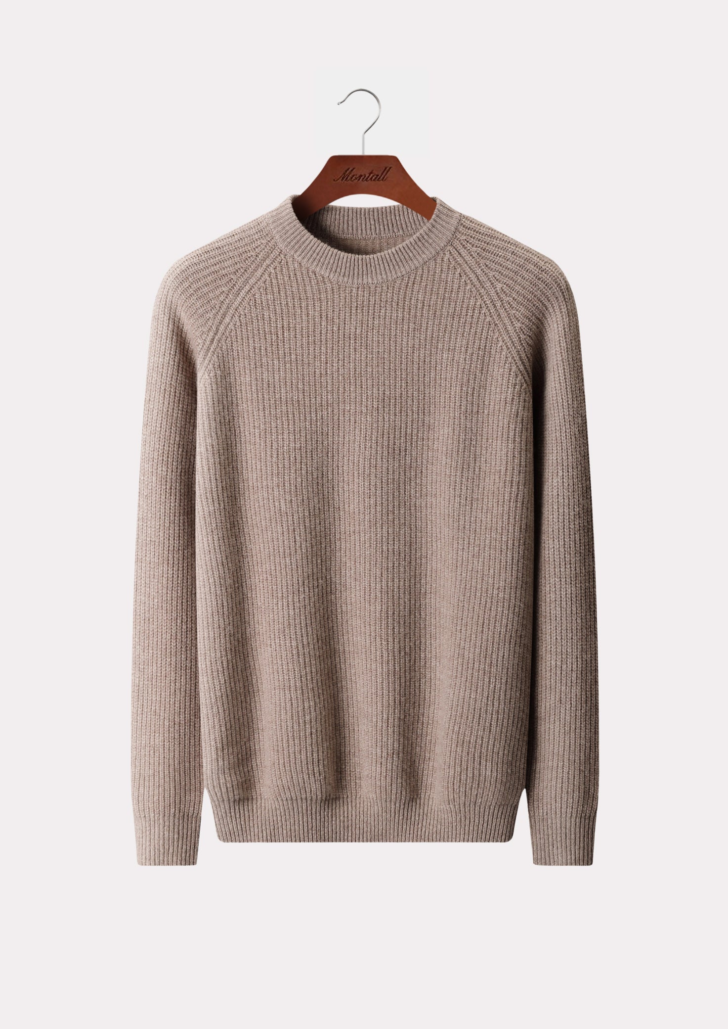 MERINO RIB RAGLAN CREWNECK PURE MERINO