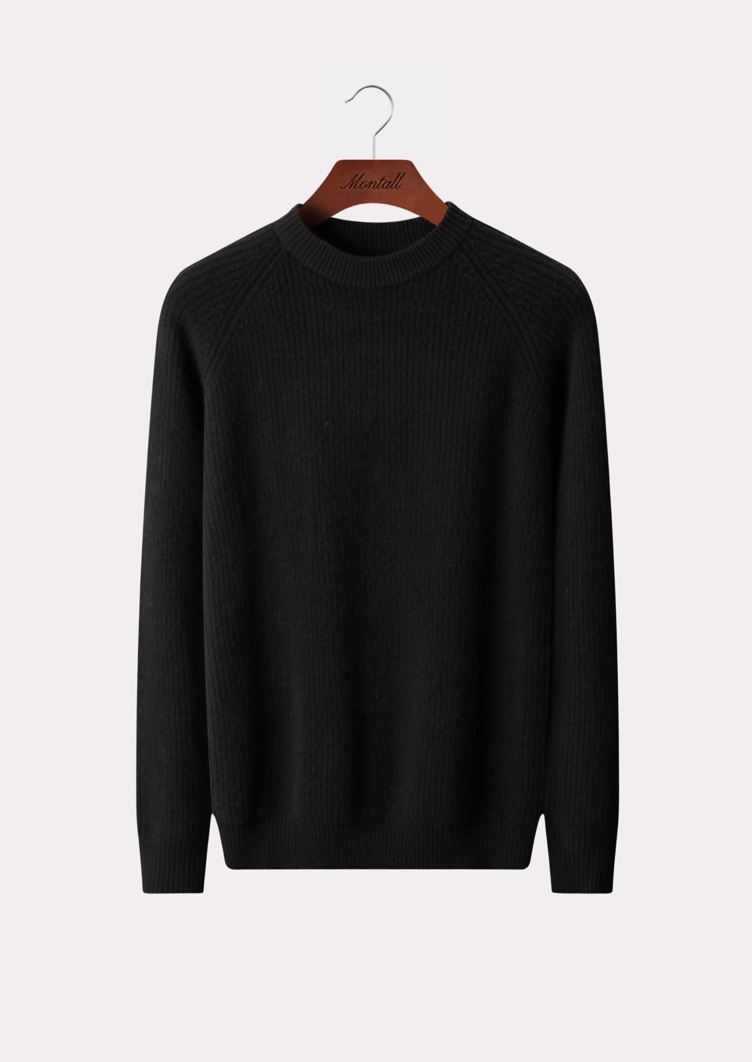 MERINO RIB RAGLAN CREWNECK PURE MERINO