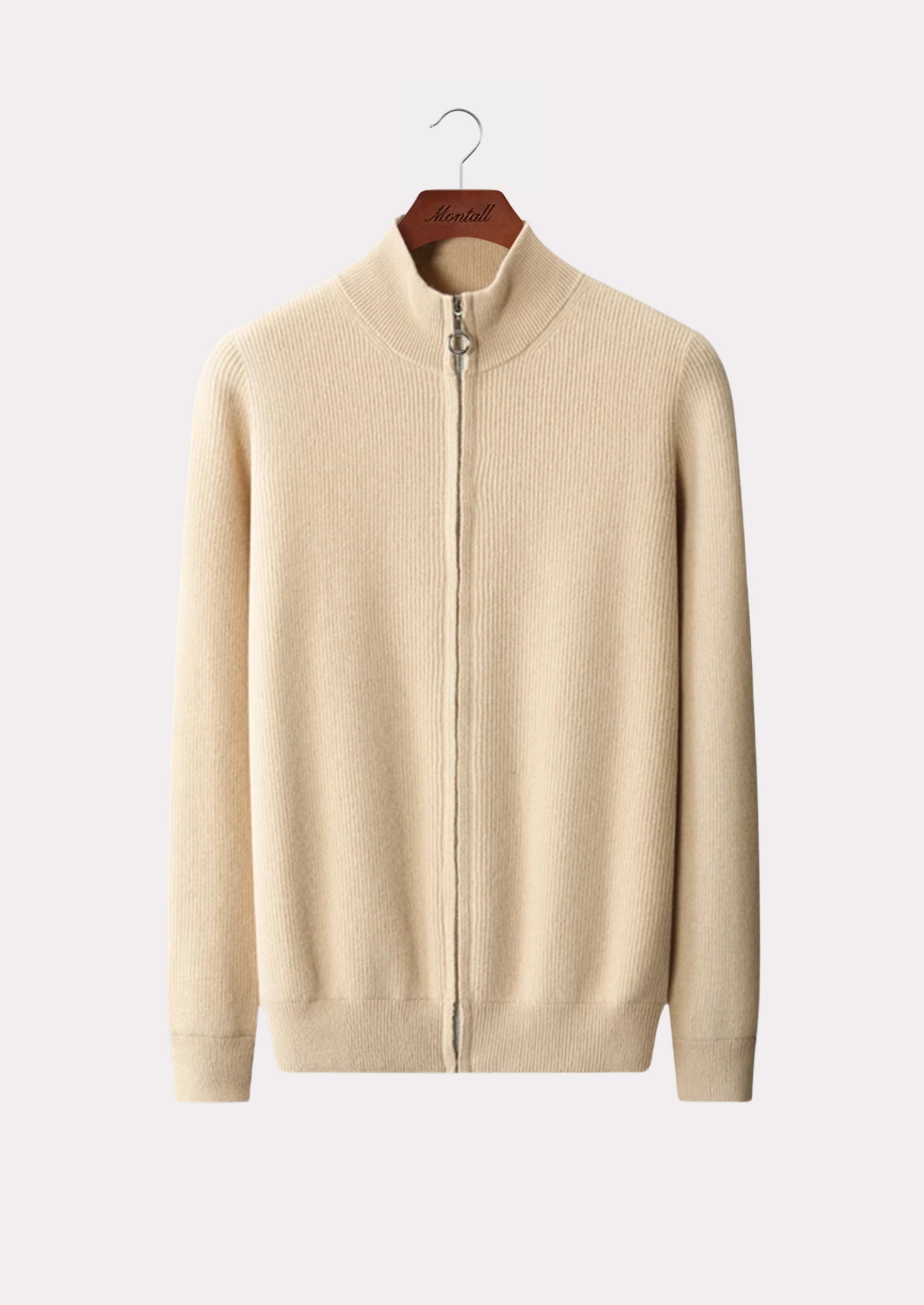 MERINO ROUND ZIP CARDIGAN PURE MERINO