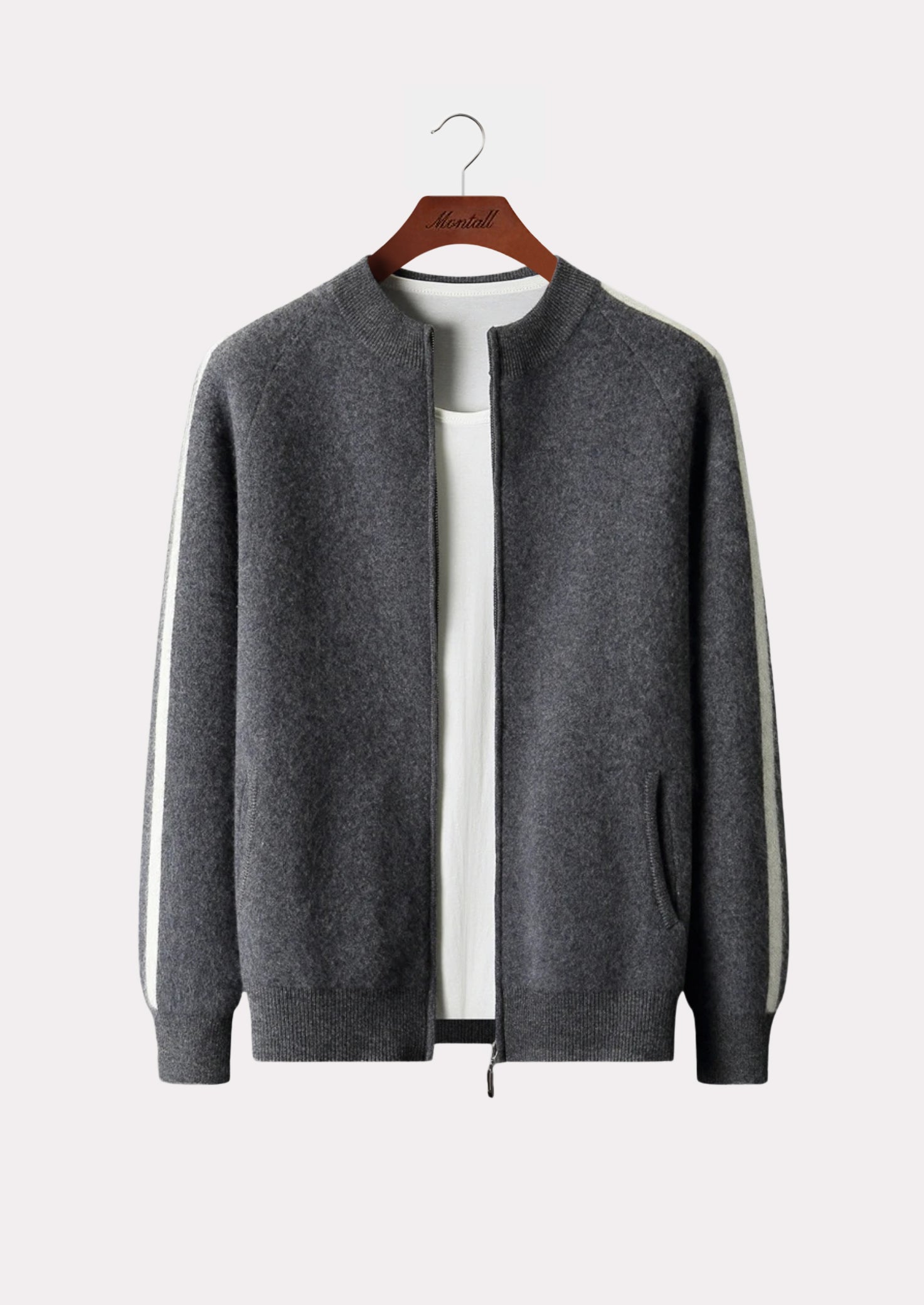 MERINO STRIPE CARDIGAN PURE MERINO