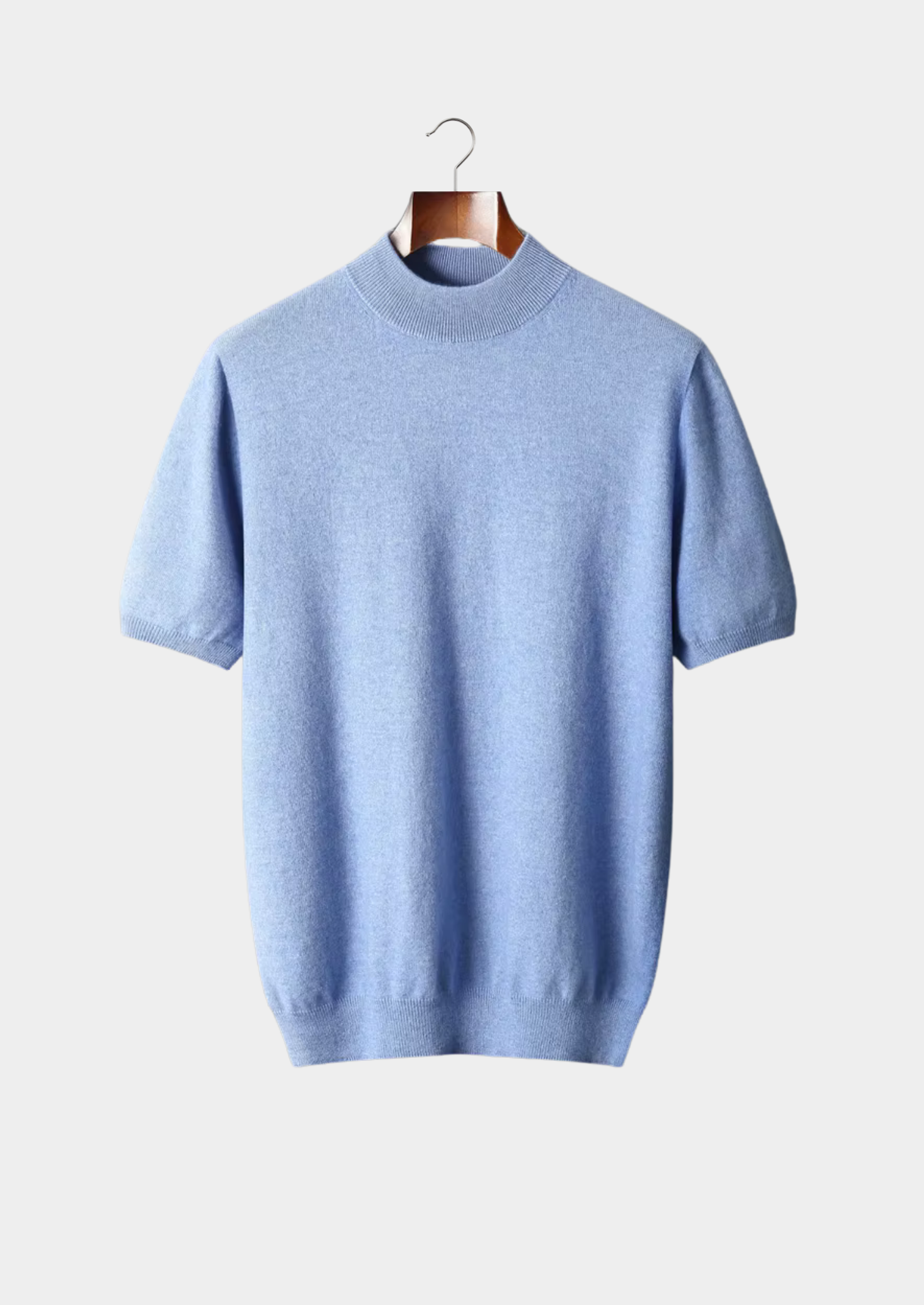 PREMIUM CASHMERE MOCK NECK T-SHIRT EXCLUSIVE RELEASE