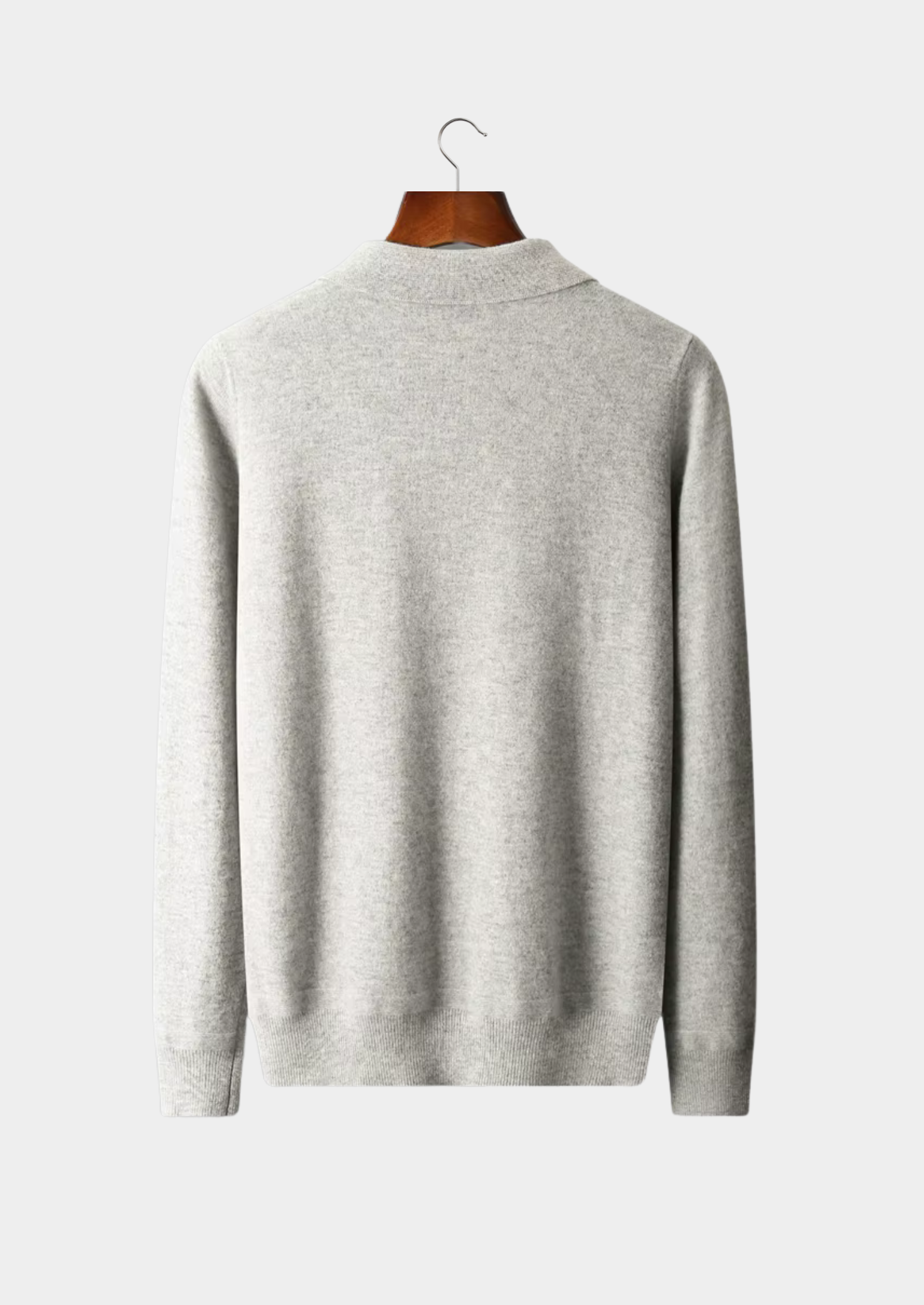 PURE EXTRA-FINE MERINO WOOL HALF ZIP POLO CLOUDWOOL®