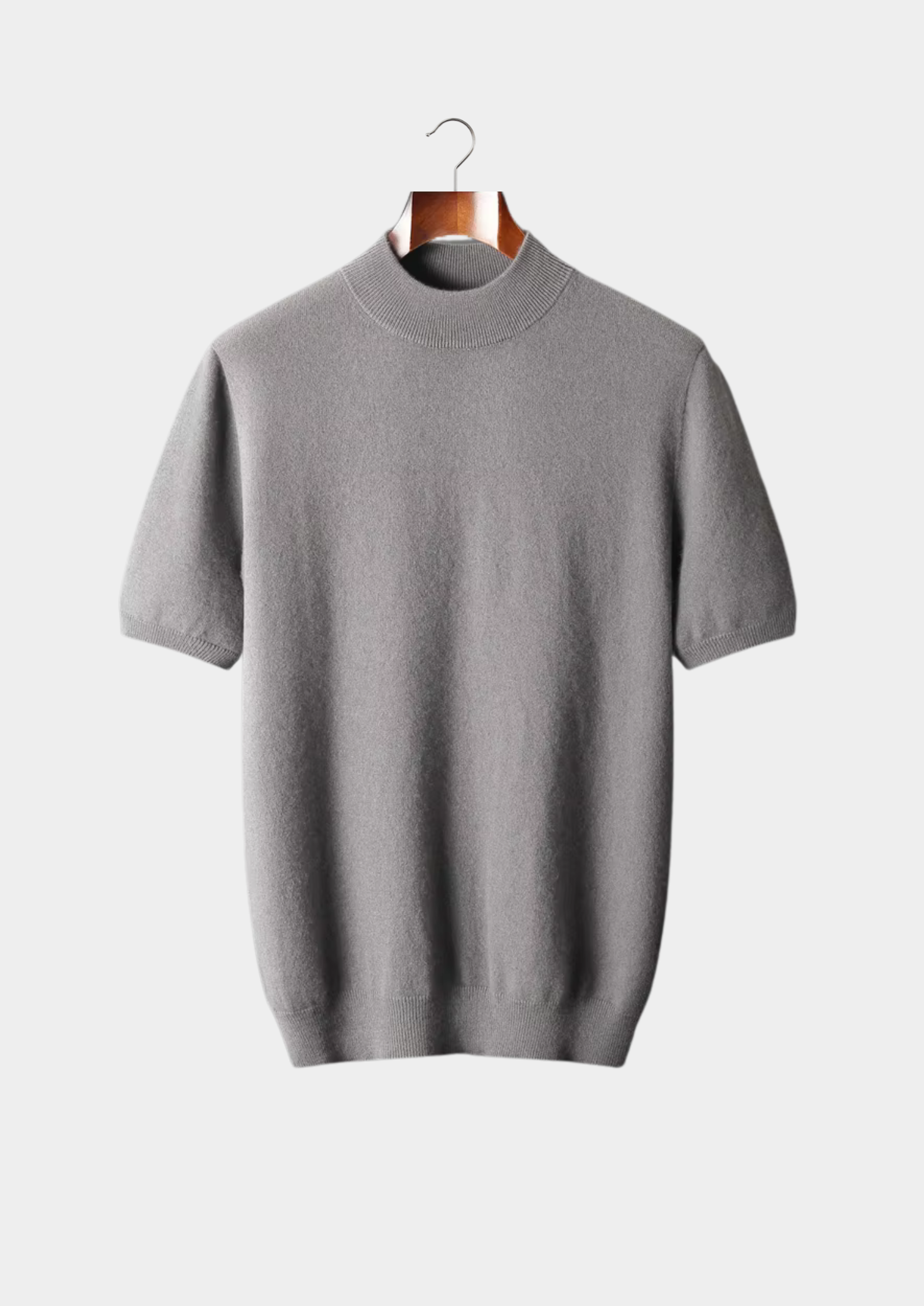 PREMIUM CASHMERE MOCK NECK T-SHIRT EXCLUSIVE RELEASE