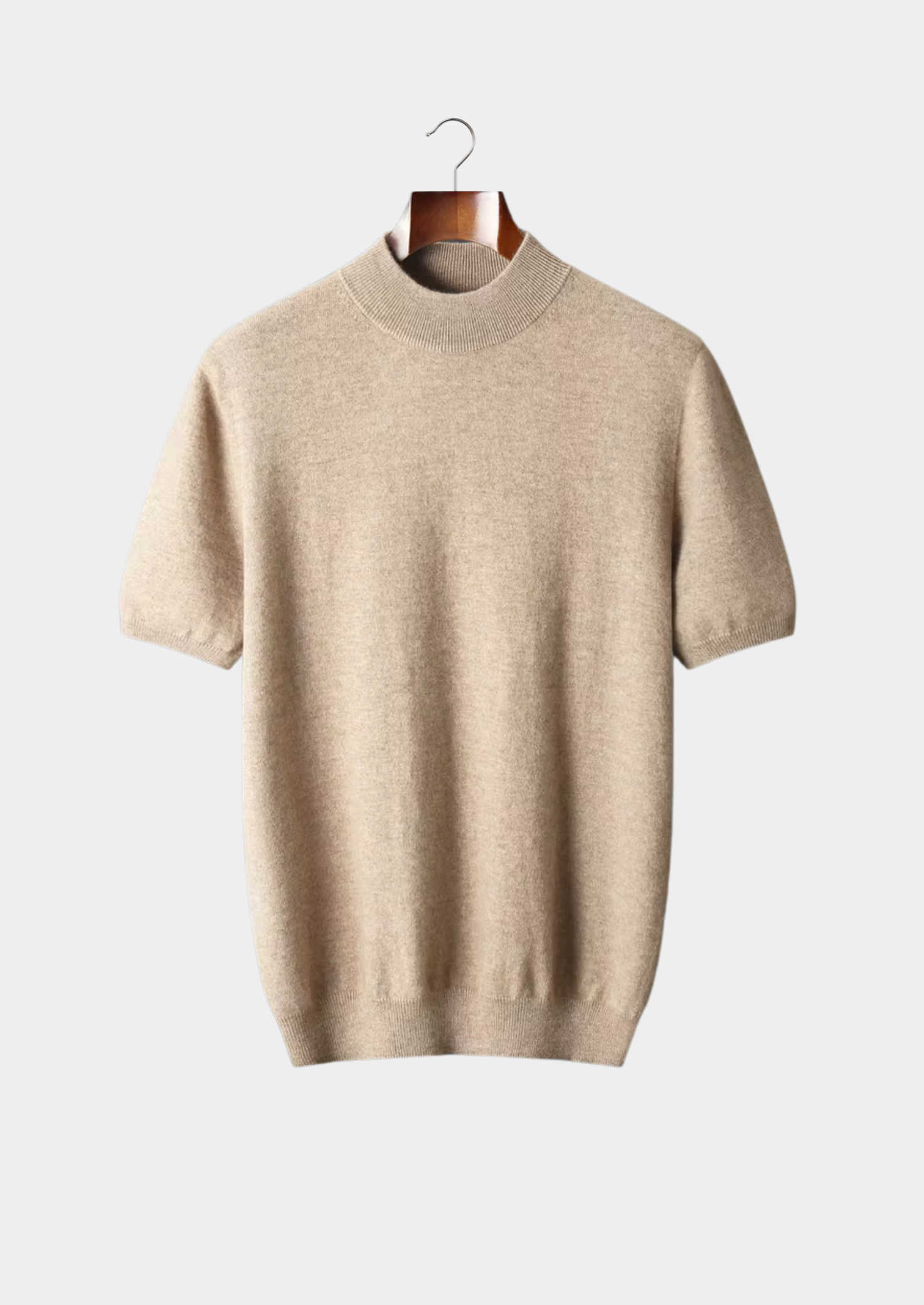 PREMIUM CASHMERE MOCK NECK T-SHIRT EXCLUSIVE RELEASE